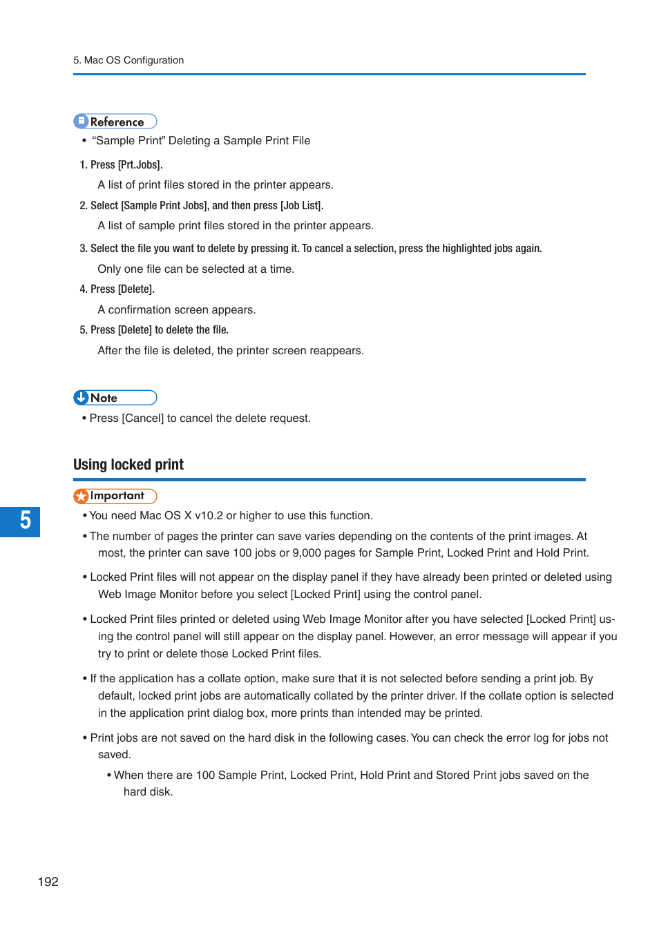 Using locked print | Pitney Bowes DP50S Color Printer User Manual | Page 190 / 210