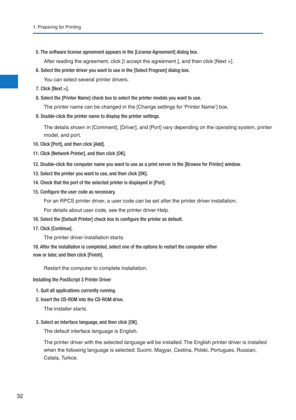 Pitney Bowes DP50S Color Printer User Manual | Page 30 / 210