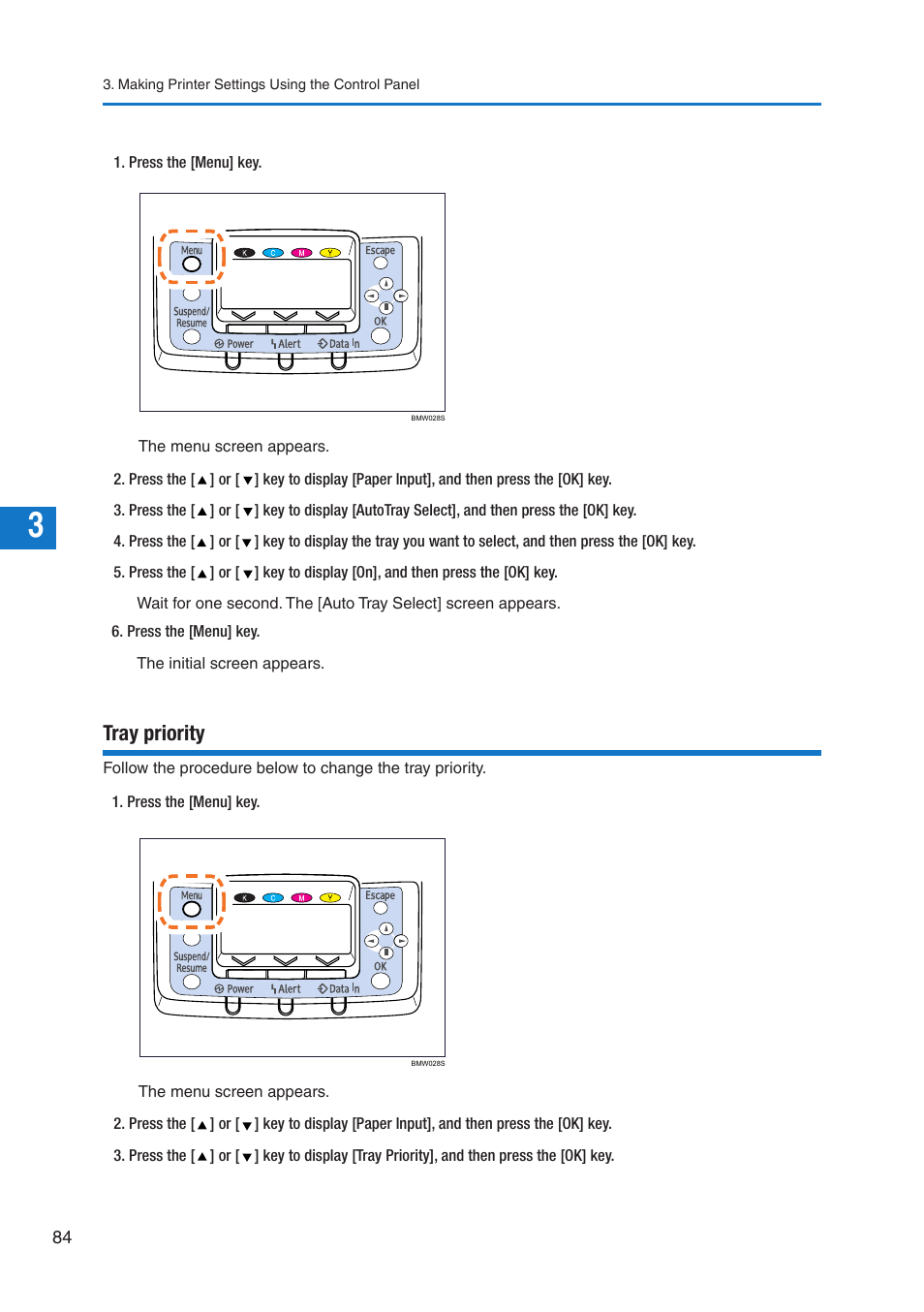 Tray priority | Pitney Bowes DP50S Color Printer User Manual | Page 82 / 210