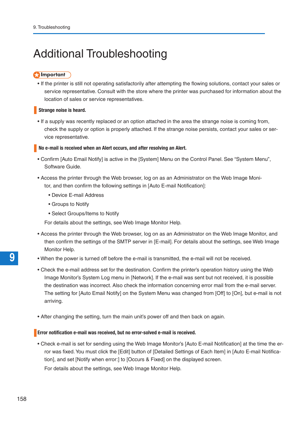 Additional troubleshooting | Pitney Bowes DP50S Color Printer User Manual | Page 160 / 192
