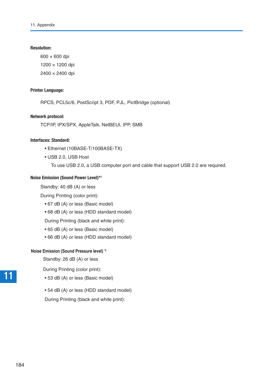 Pitney Bowes DP50S Color Printer User Manual | Page 186 / 192