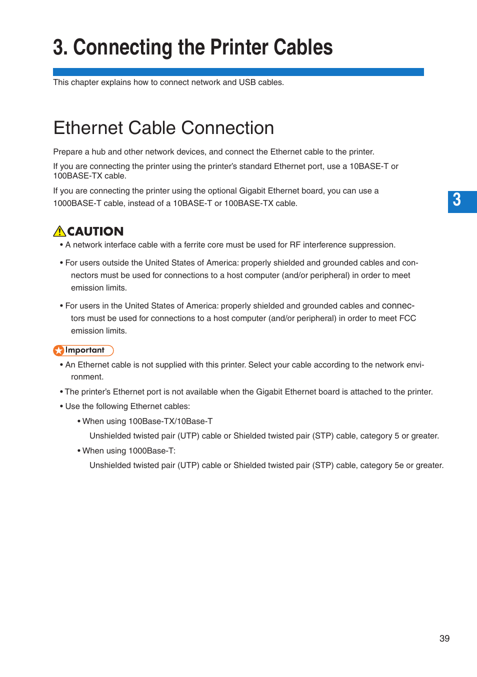 Connecting the printer cables, Ethernet cable connection | Pitney Bowes DP50S Color Printer User Manual | Page 41 / 192