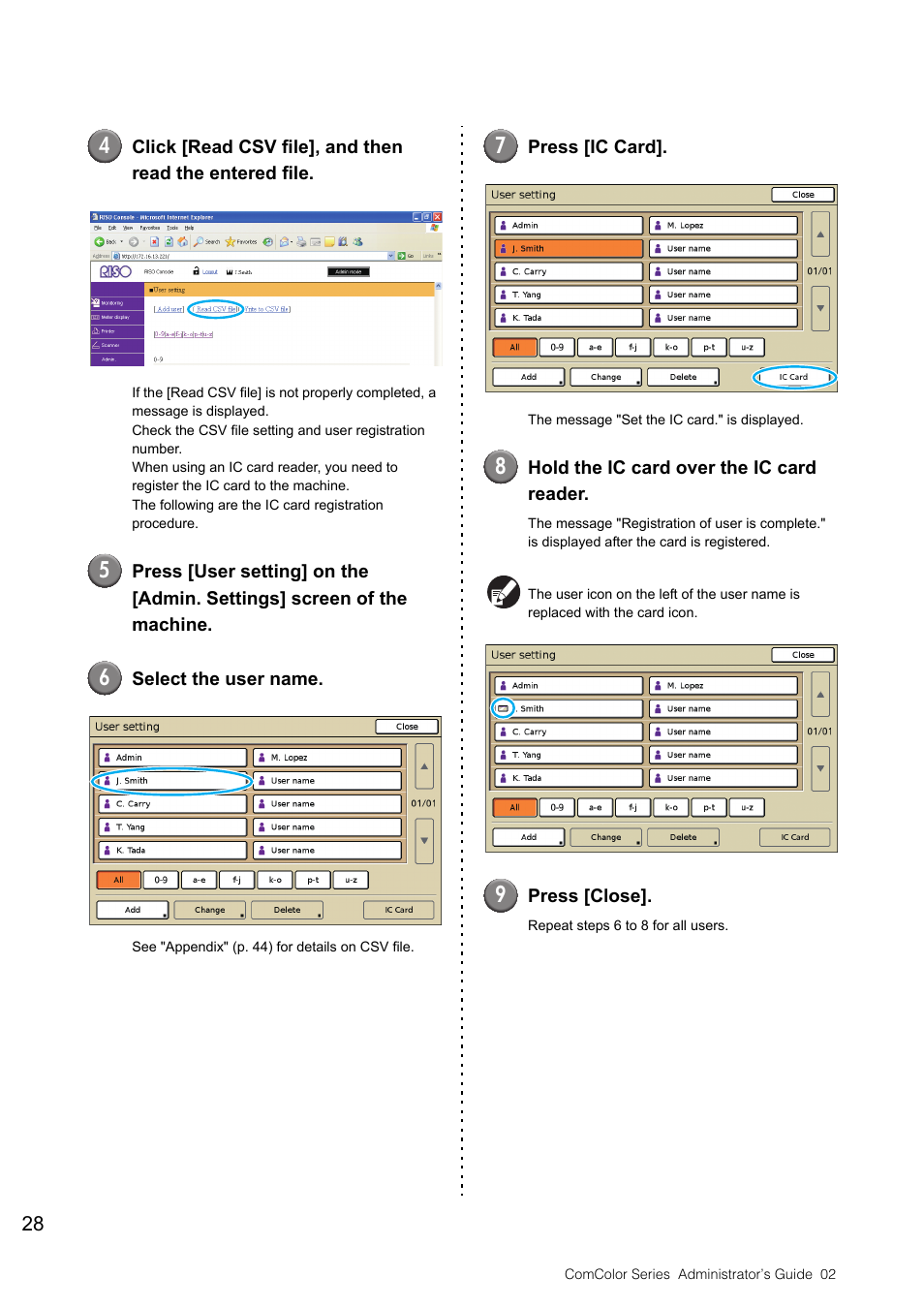 Pitney Bowes RISO ComColor Printer User Manual | Page 30 / 48