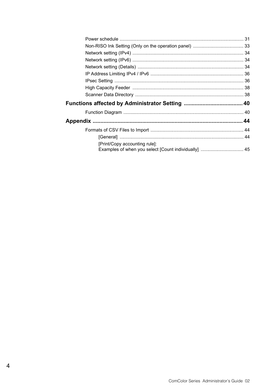 Pitney Bowes RISO ComColor Printer User Manual | Page 6 / 48