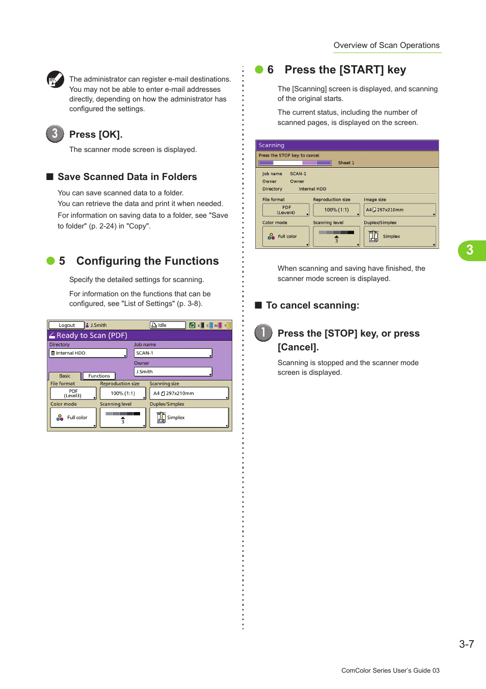 5 configuring the functions, 6 press the [start] key | Pitney Bowes RISO ComColor Printer User Manual | Page 137 / 196