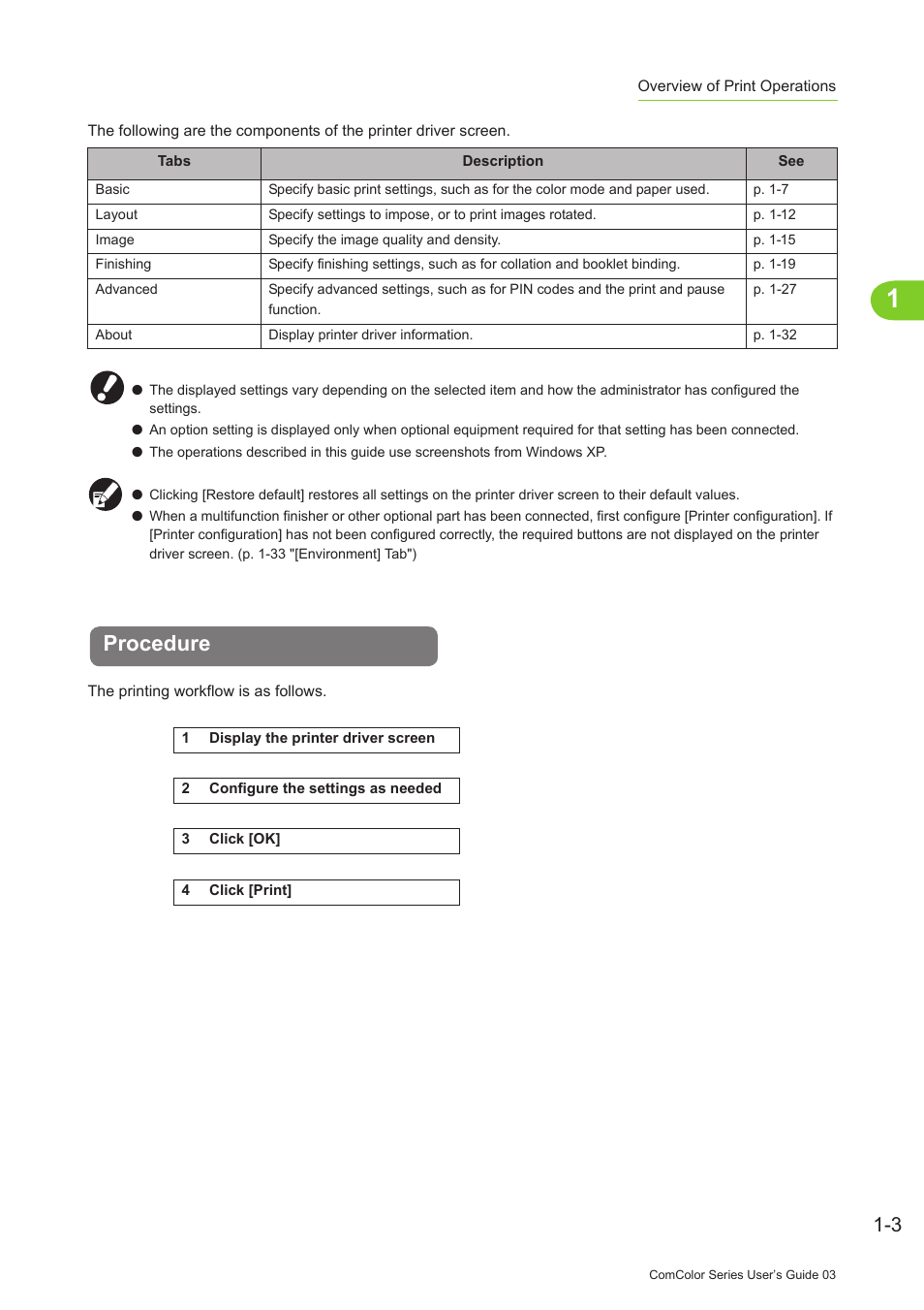 Procedure, Procedure -3 | Pitney Bowes RISO ComColor Printer User Manual | Page 43 / 196