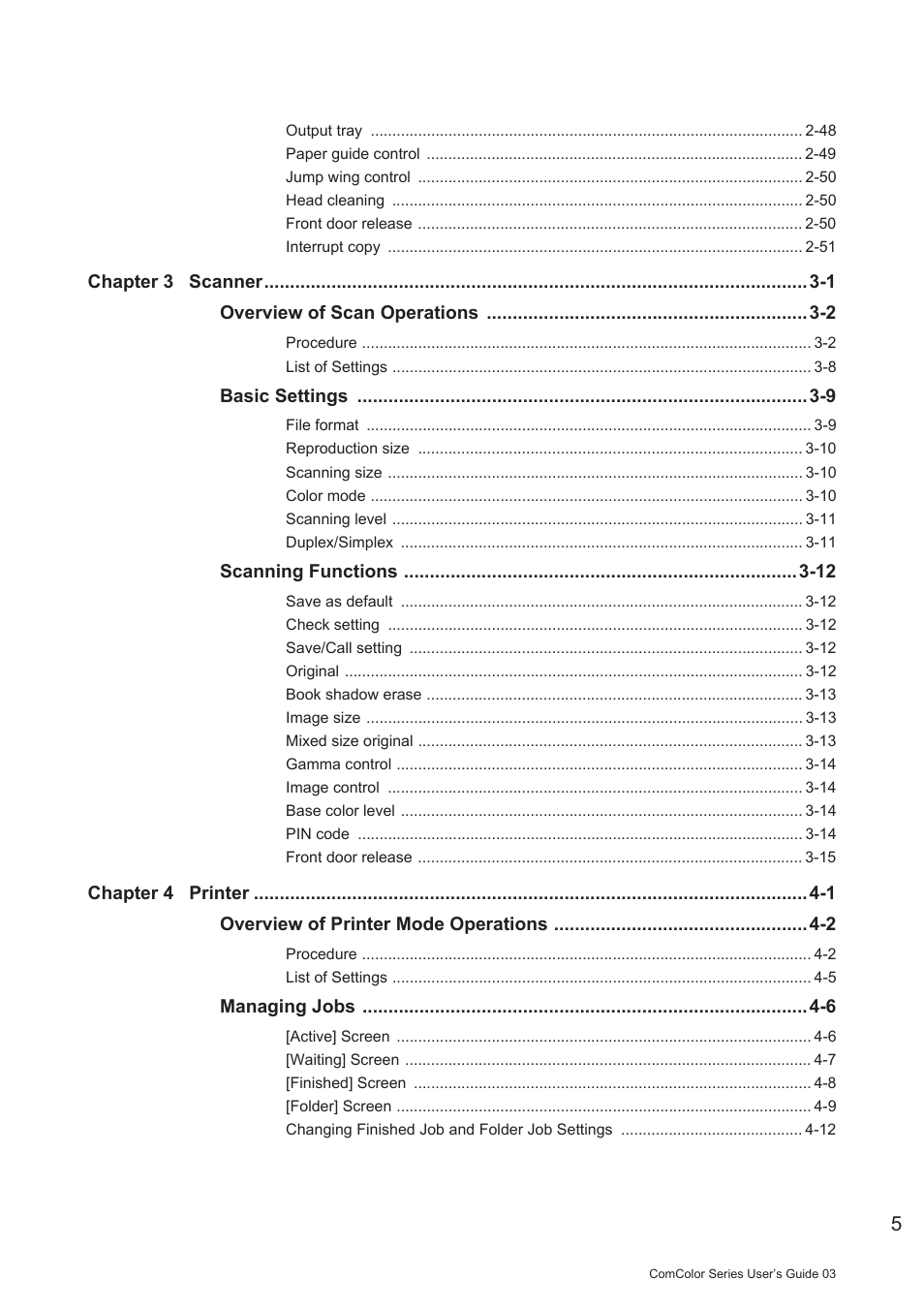 Pitney Bowes RISO ComColor Printer User Manual | Page 7 / 196