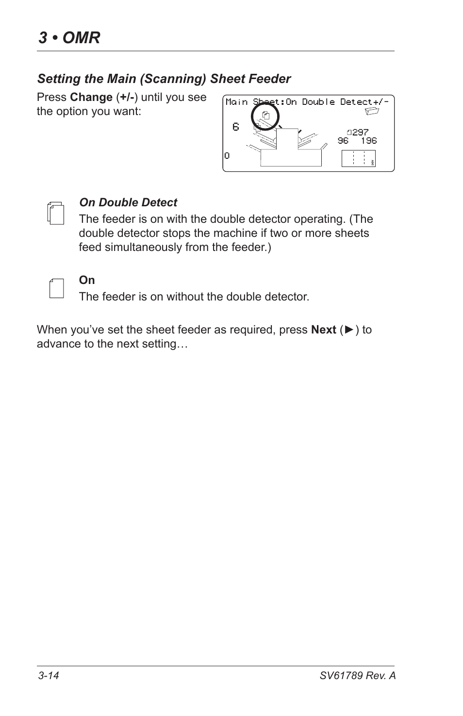 3 • omr | Pitney Bowes DI380 OfficeRight Systems User Manual | Page 54 / 104