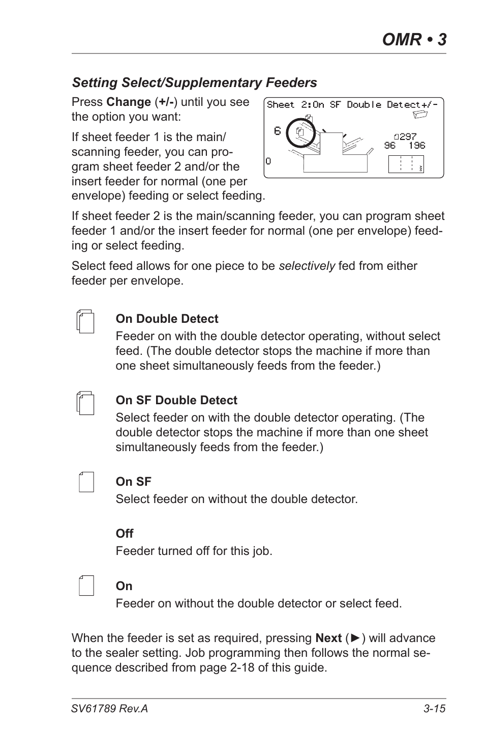 Omr • 3 | Pitney Bowes DI380 OfficeRight Systems User Manual | Page 55 / 104
