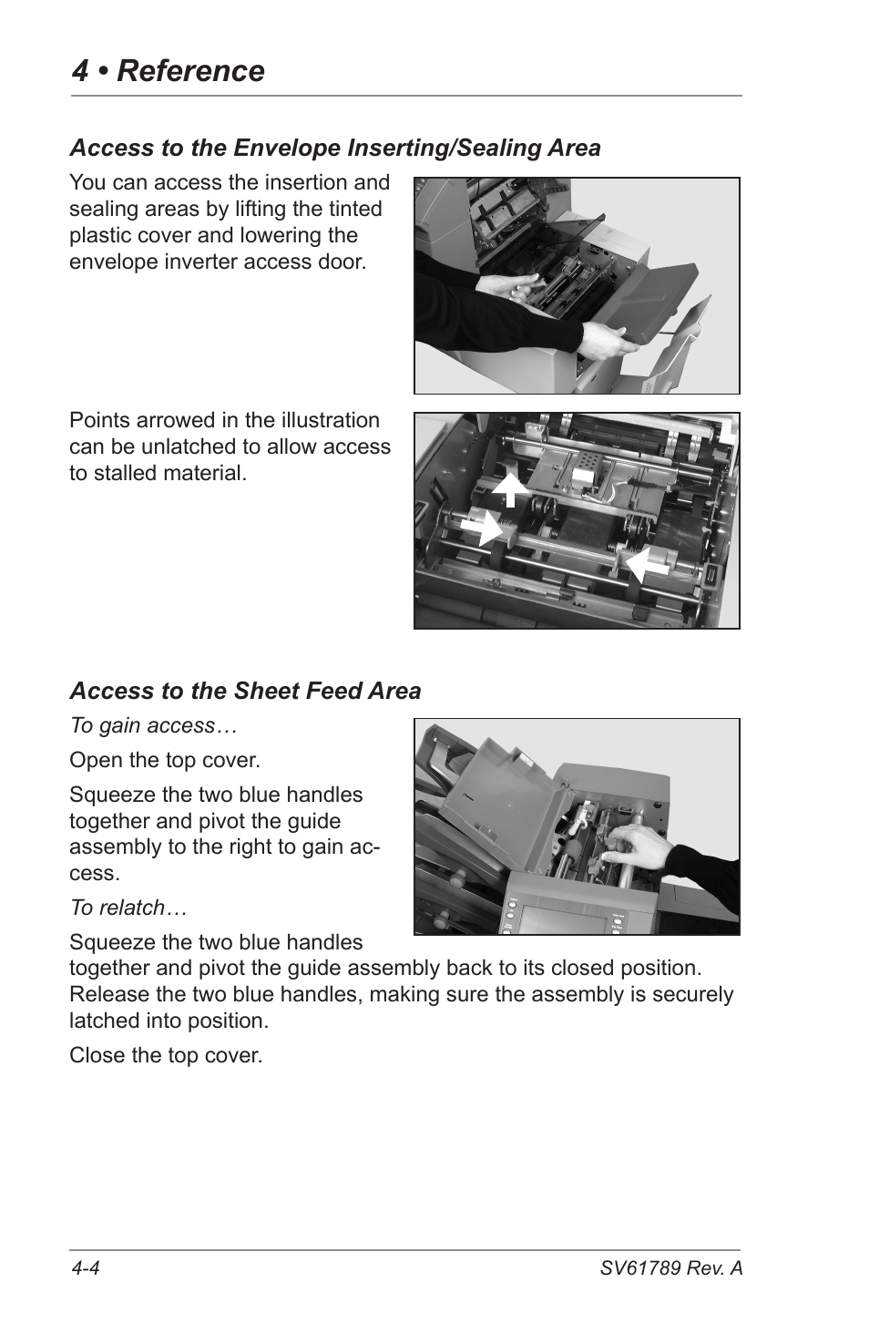 4 • reference | Pitney Bowes DI380 OfficeRight Systems User Manual | Page 64 / 104