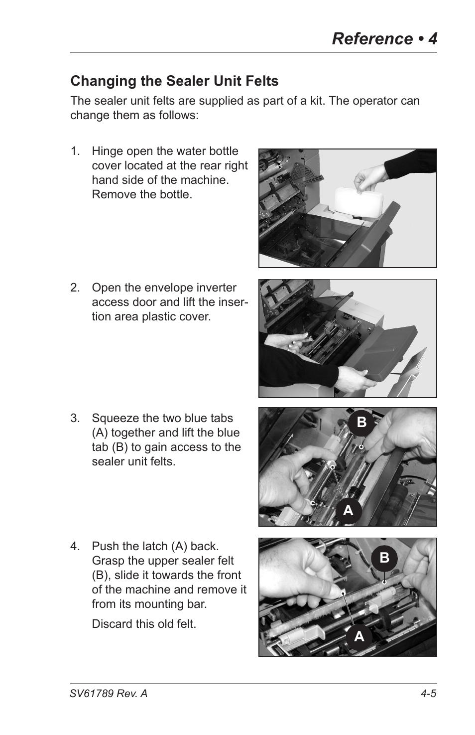 Reference • 4 | Pitney Bowes DI380 OfficeRight Systems User Manual | Page 65 / 104