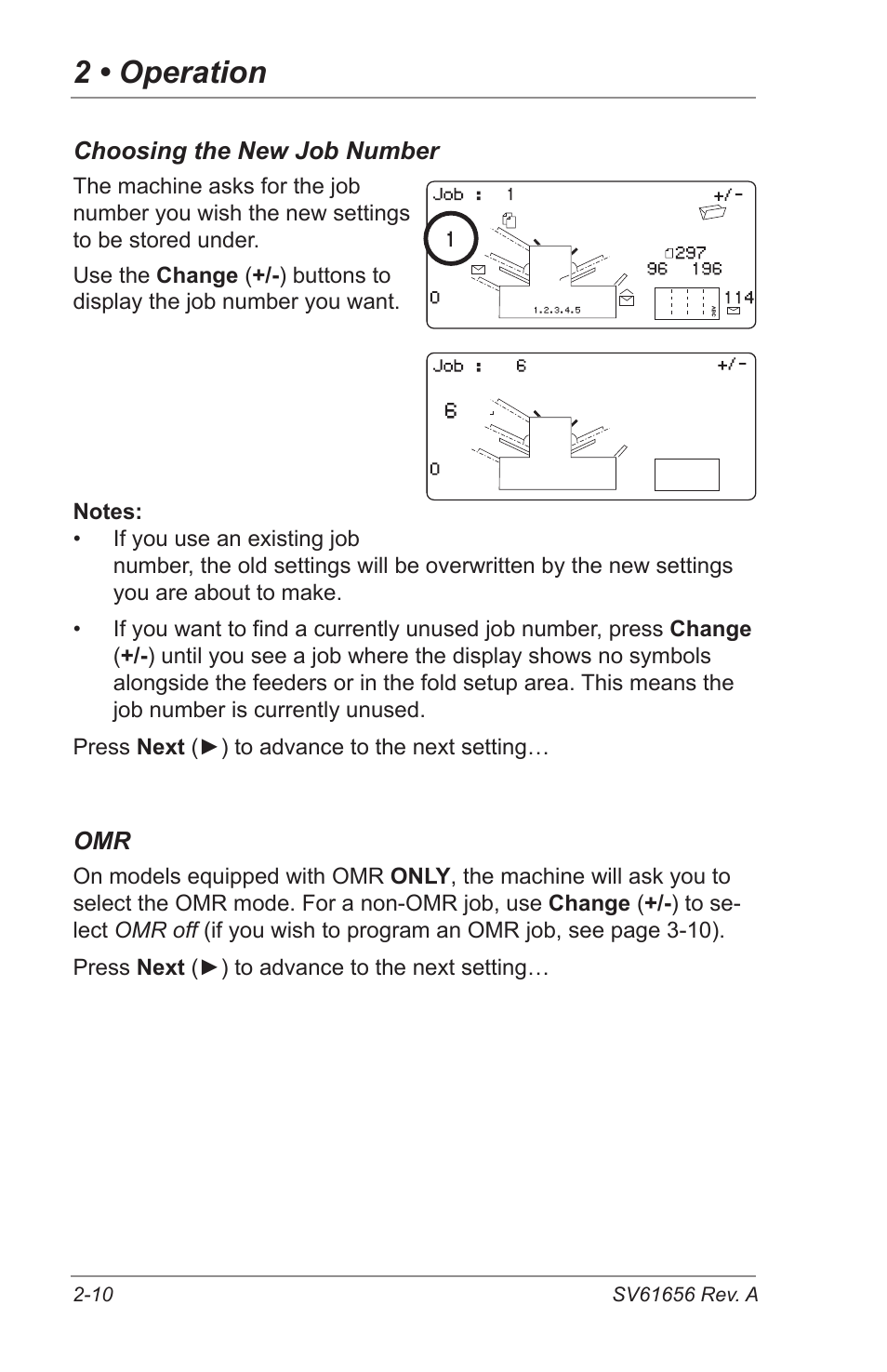 2 • operation | Pitney Bowes DI425 FastPac Inserting Systems User Manual | Page 26 / 100