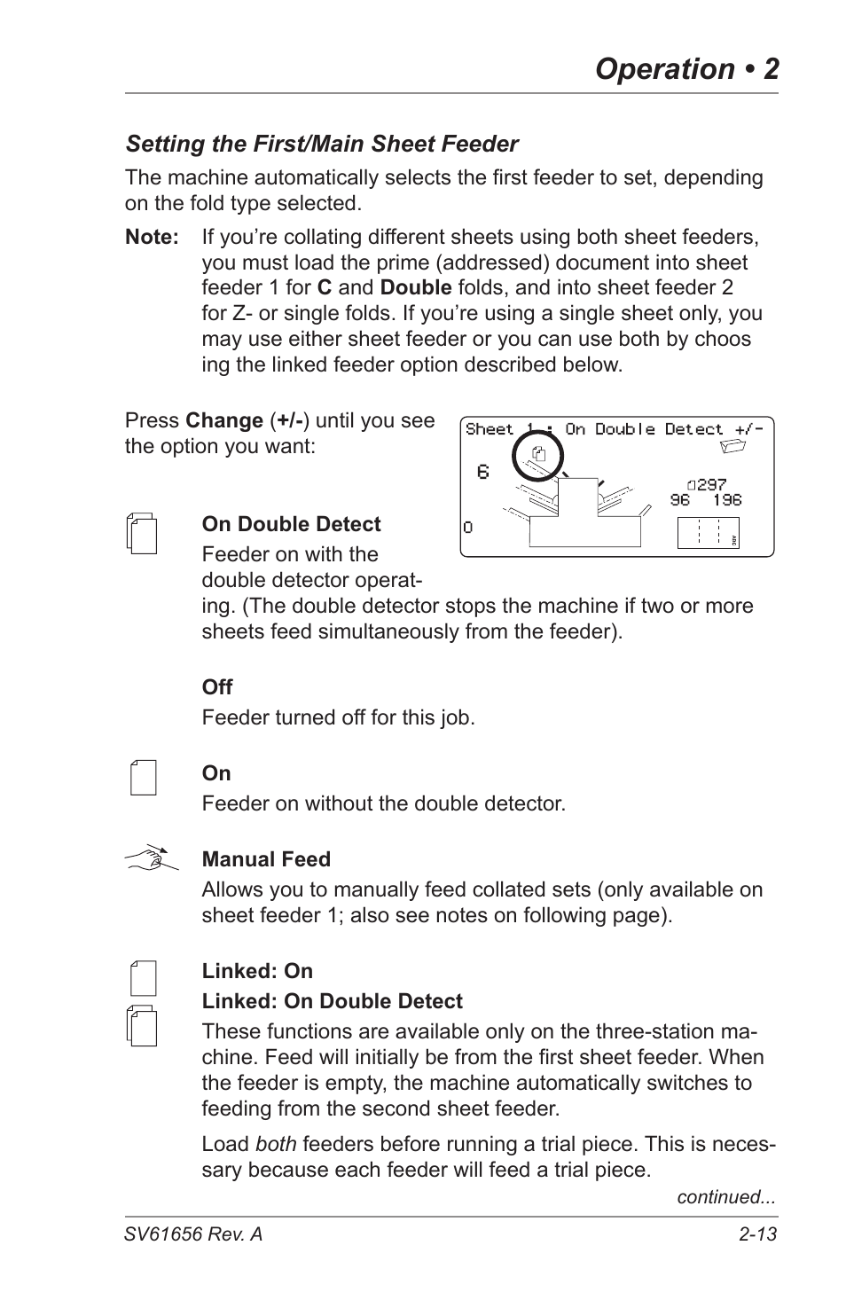 Operation • 2 | Pitney Bowes DI425 FastPac Inserting Systems User Manual | Page 29 / 100