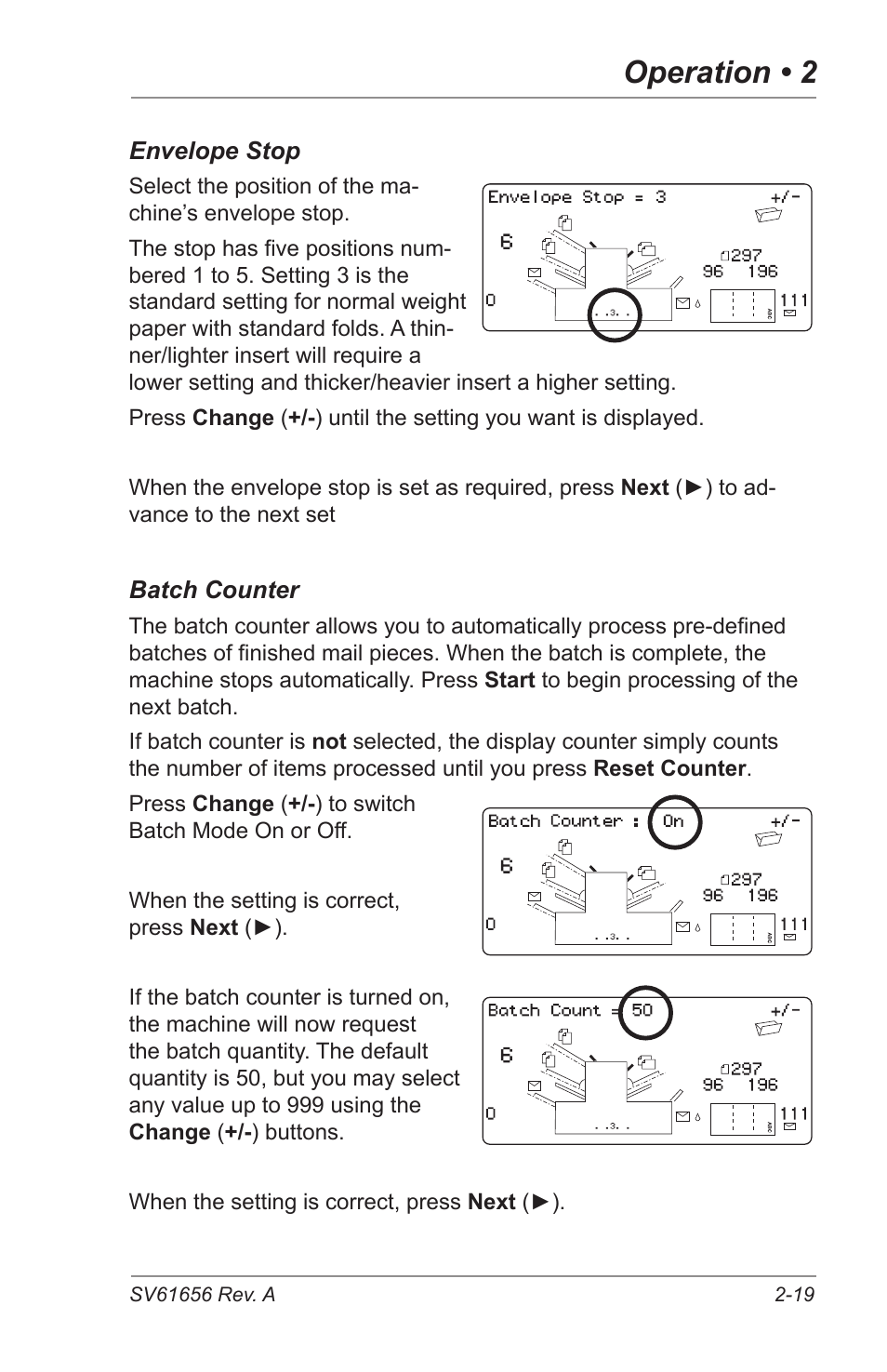 Operation • 2 | Pitney Bowes DI425 FastPac Inserting Systems User Manual | Page 35 / 100