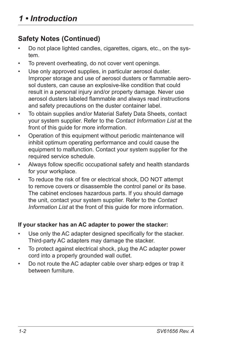 1 • introduction | Pitney Bowes DI425 FastPac Inserting Systems User Manual | Page 8 / 100