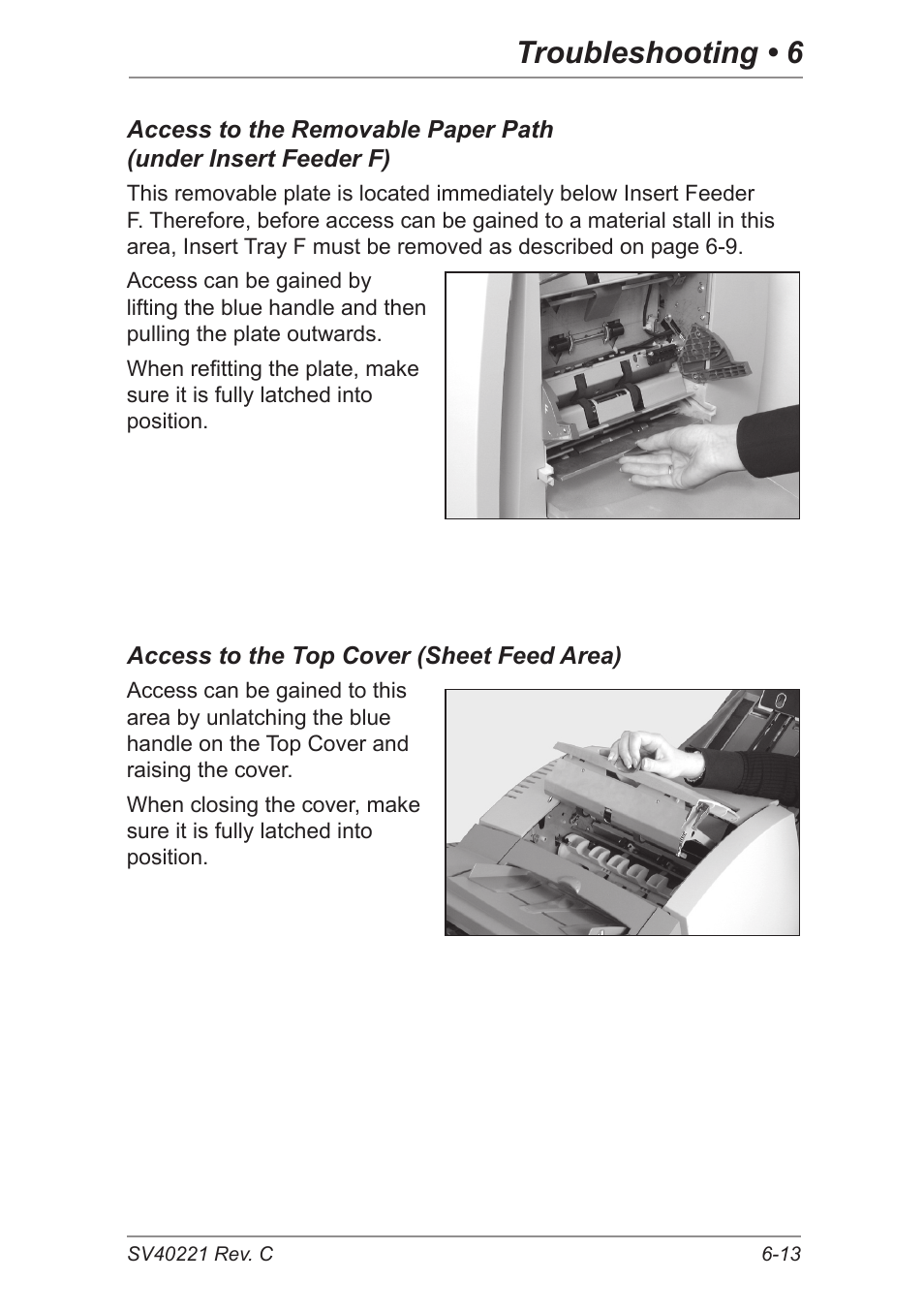 Troubleshooting • 6 | Pitney Bowes DI600 Inserting System User Manual | Page 101 / 128
