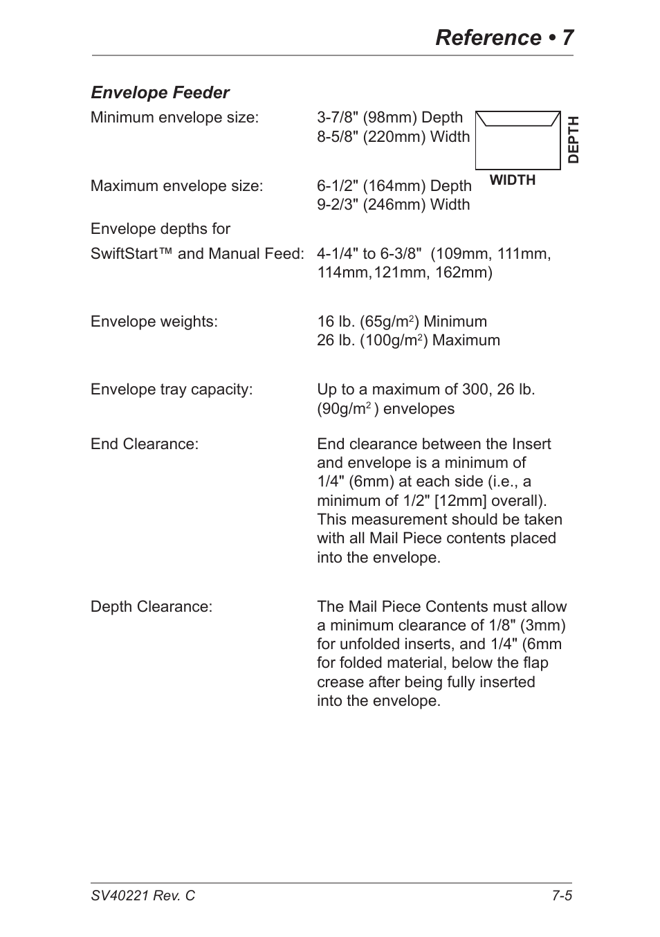 Reference • 7 | Pitney Bowes DI600 Inserting System User Manual | Page 109 / 128