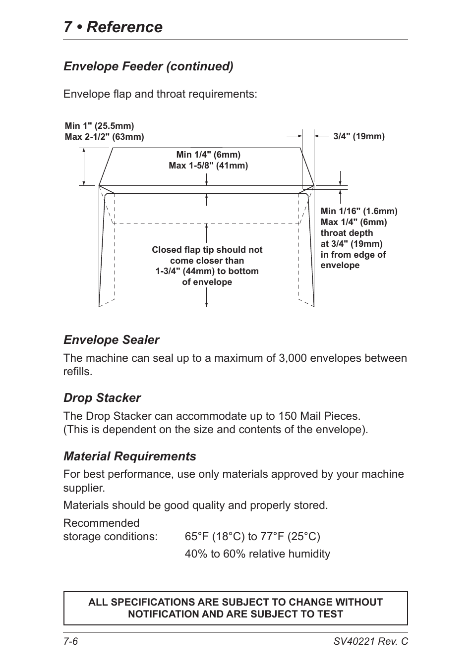7 • reference | Pitney Bowes DI600 Inserting System User Manual | Page 110 / 128