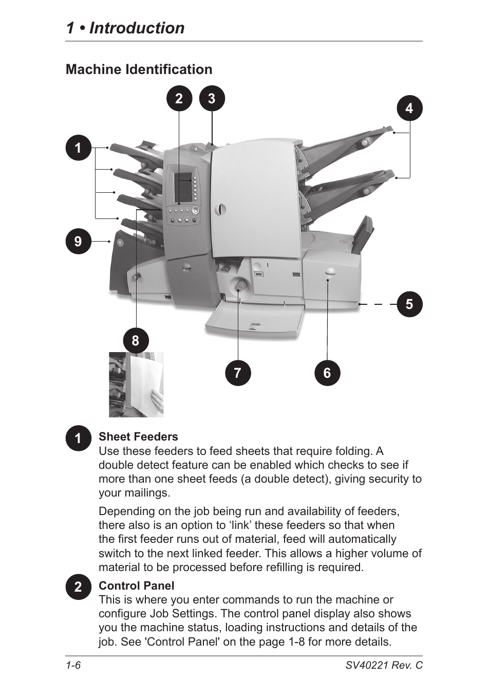 Machine identification, 1 • introduction | Pitney Bowes DI600 Inserting System User Manual | Page 14 / 128