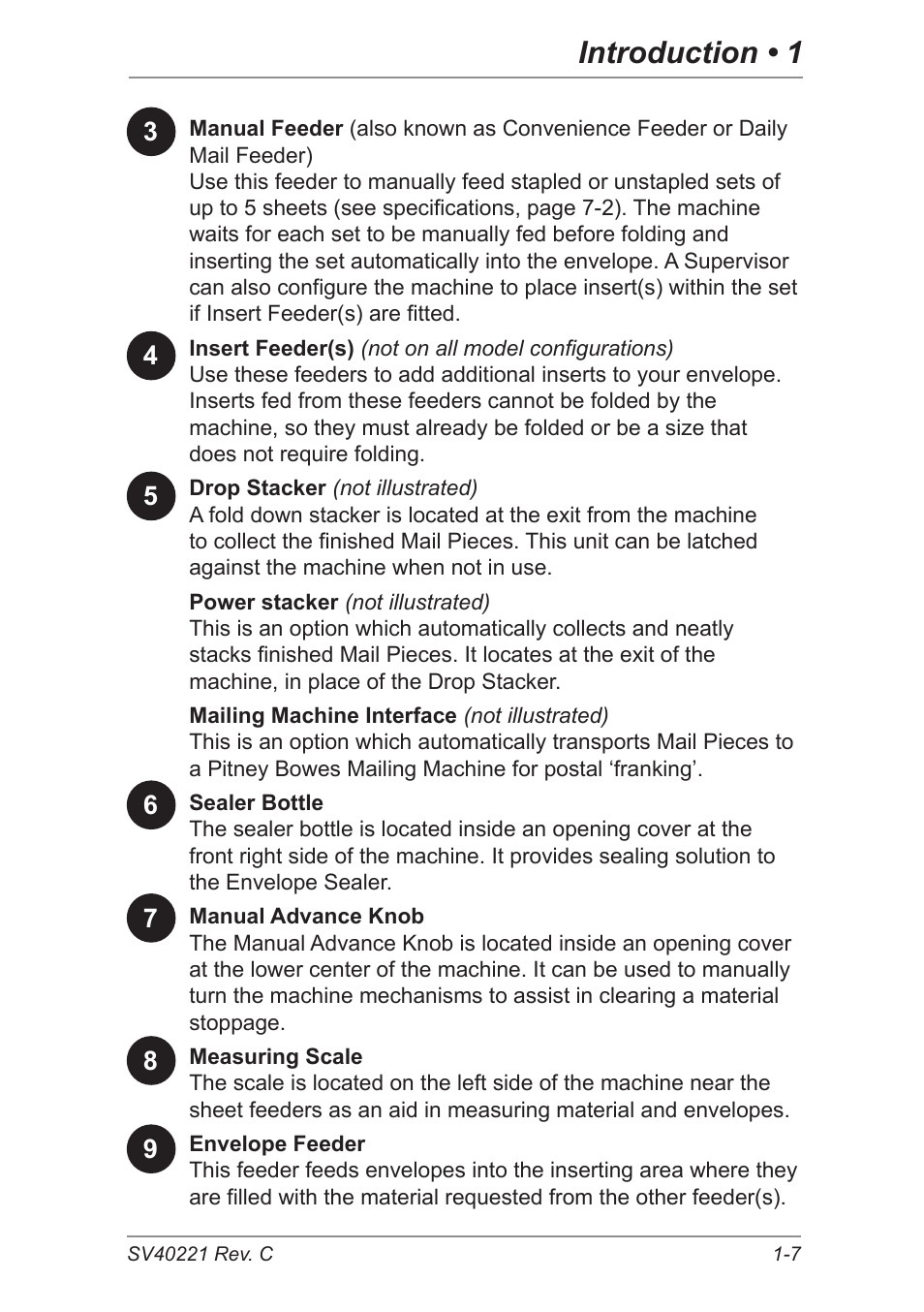 Introduction • 1 | Pitney Bowes DI600 Inserting System User Manual | Page 15 / 128