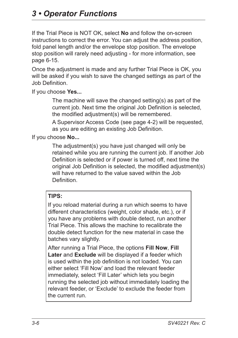 3 • operator functions | Pitney Bowes DI600 Inserting System User Manual | Page 36 / 128