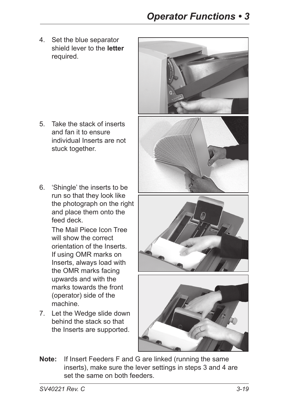 Operator functions • 3 | Pitney Bowes DI600 Inserting System User Manual | Page 49 / 128
