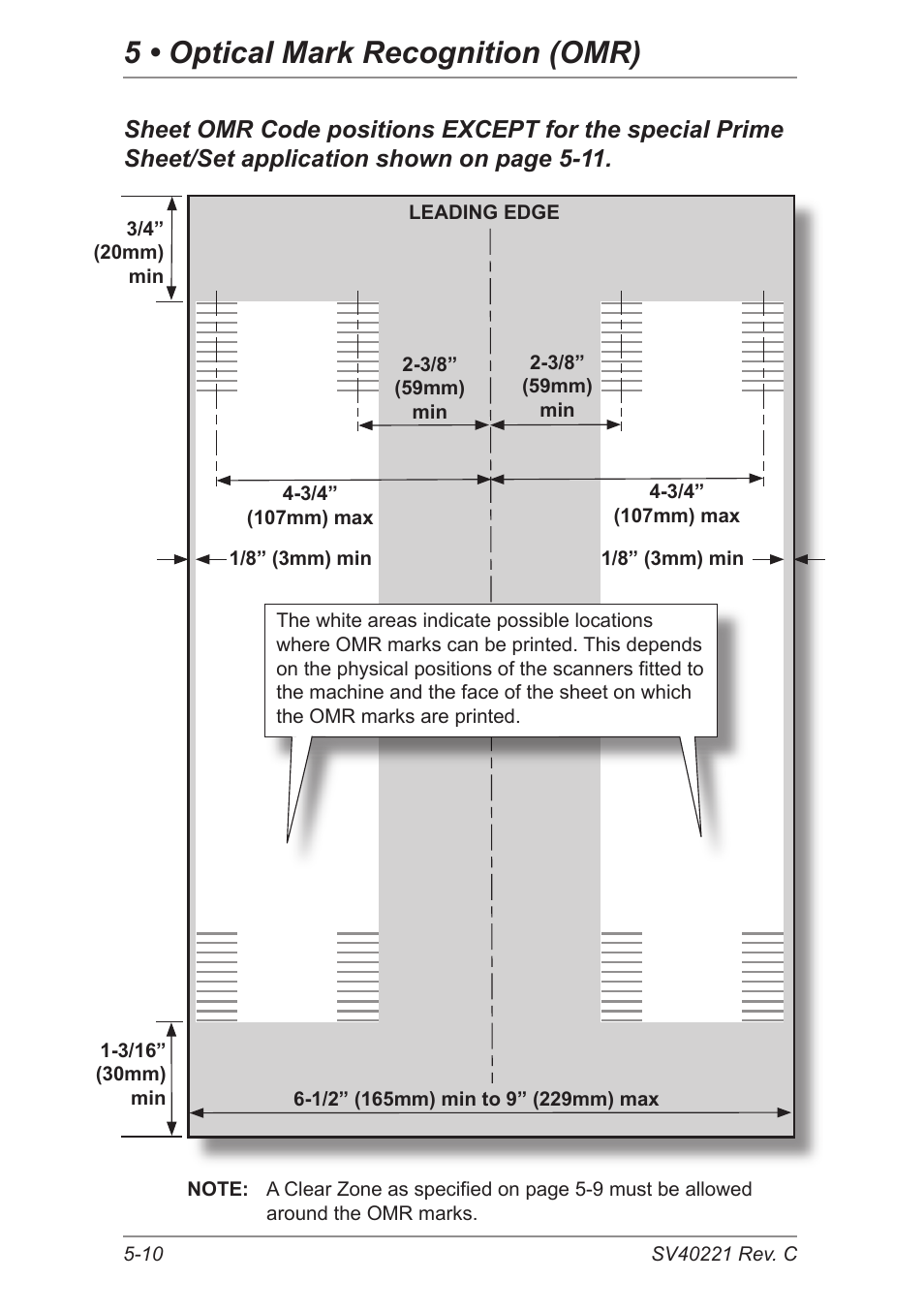 5 • optical mark recognition (omr) | Pitney Bowes DI600 Inserting System User Manual | Page 70 / 128