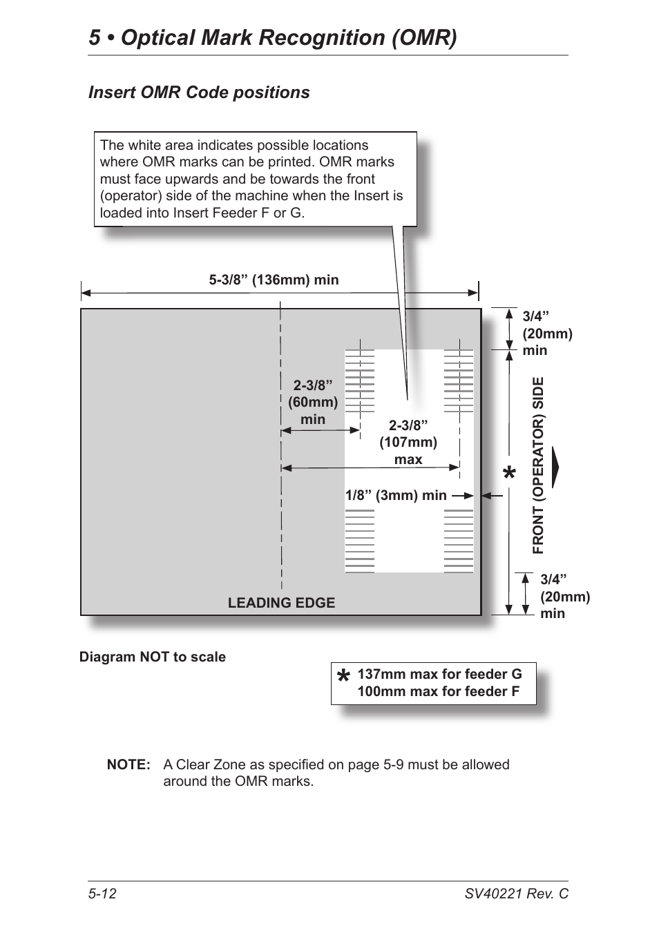 5 • optical mark recognition (omr) | Pitney Bowes DI600 Inserting System User Manual | Page 72 / 128