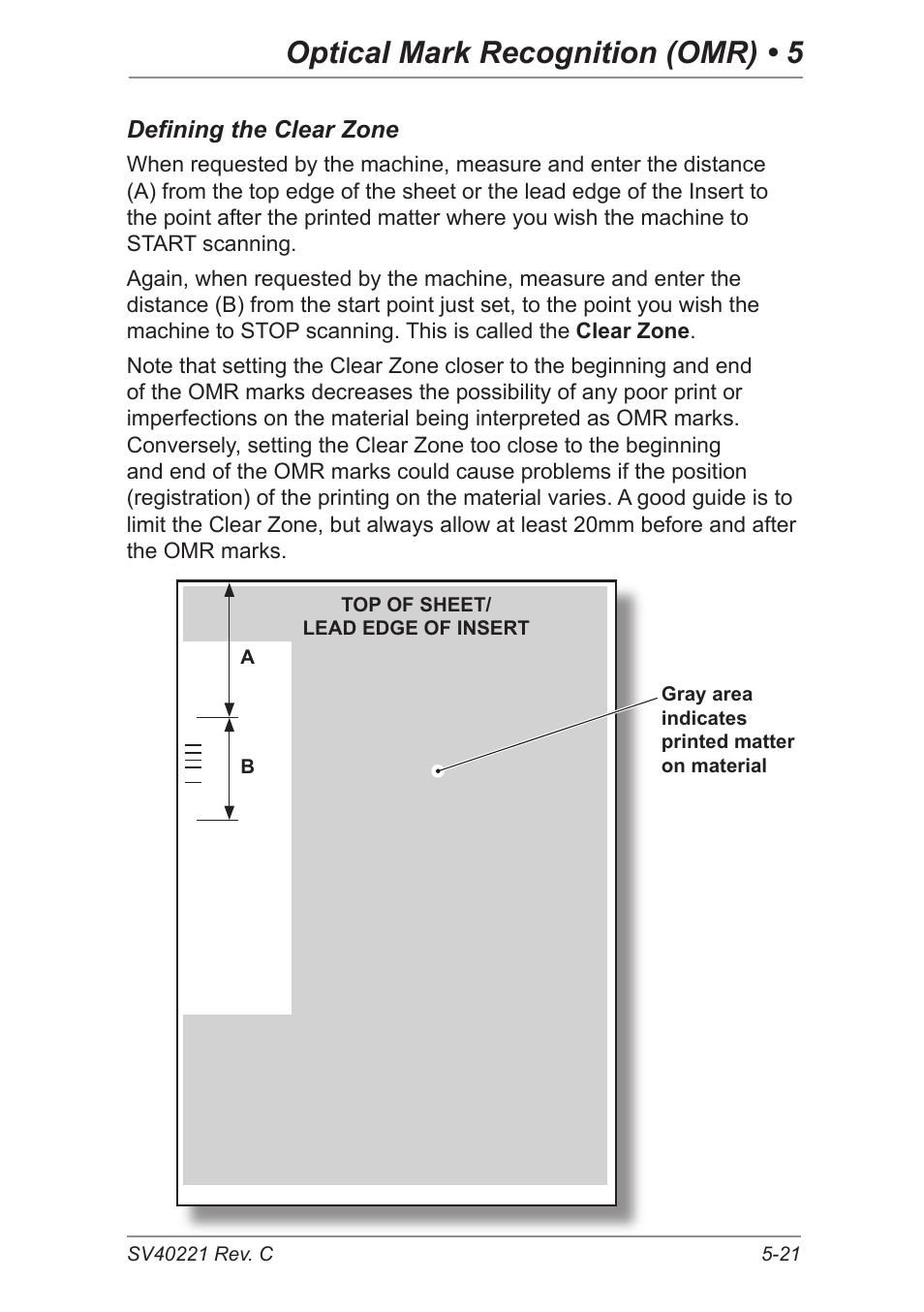 Optical mark recognition (omr) • 5 | Pitney Bowes DI600 Inserting System User Manual | Page 81 / 128
