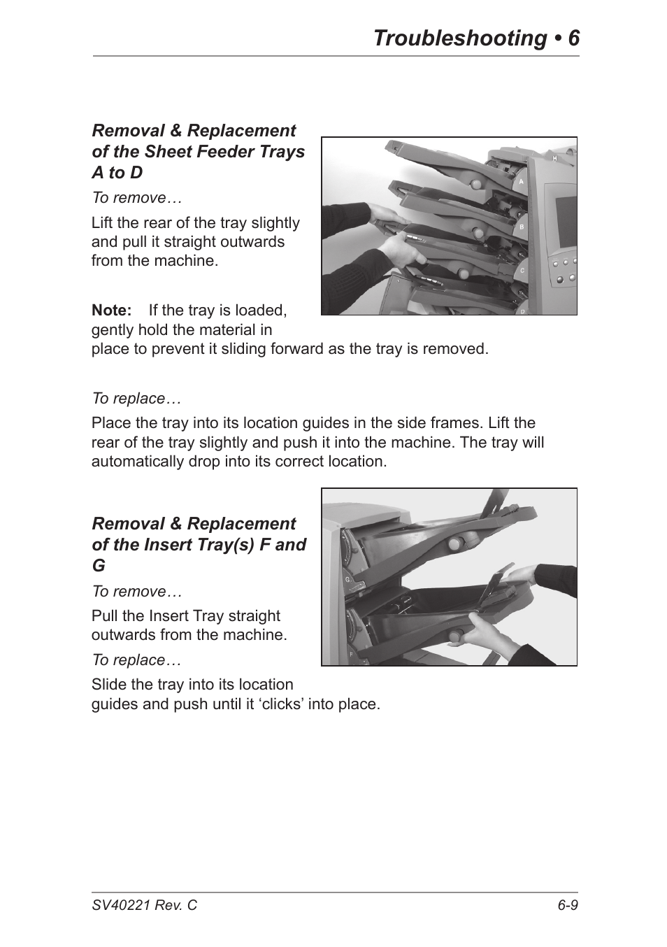 Troubleshooting • 6 | Pitney Bowes DI600 Inserting System User Manual | Page 97 / 128