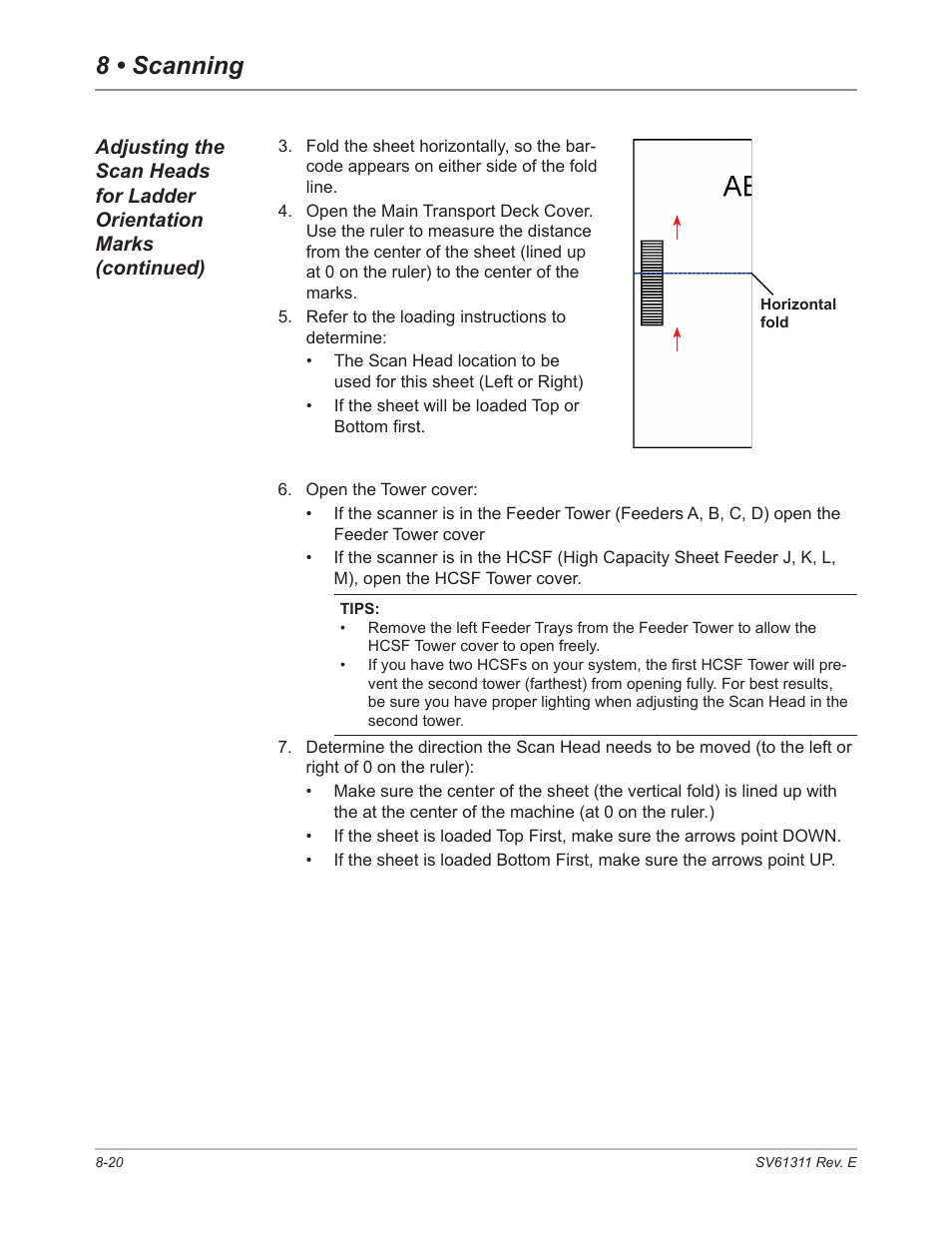 8 • scanning | Pitney Bowes DI950 FastPac Inserter User Manual | Page 164 / 196