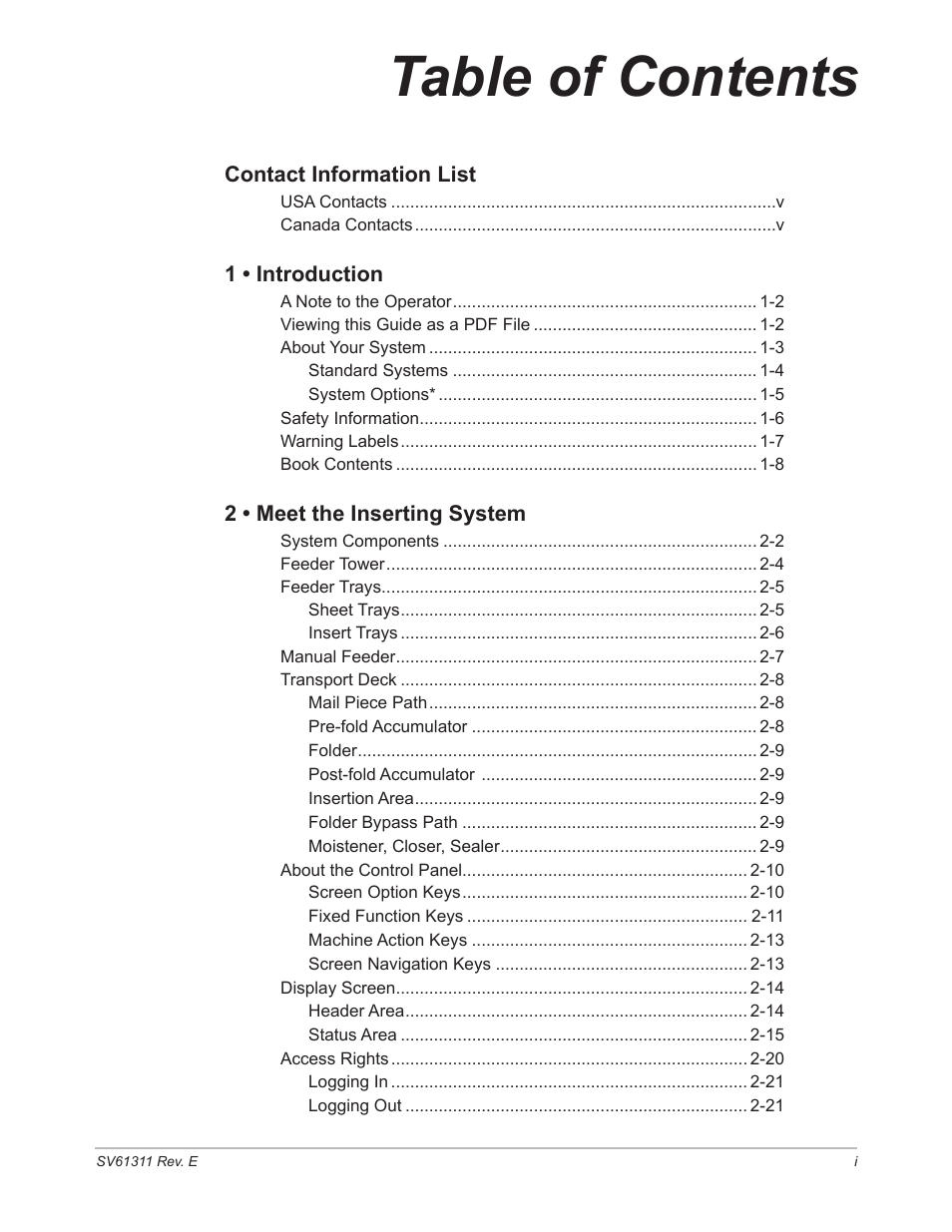 Pitney Bowes DI950 FastPac Inserter User Manual | Page 3 / 196