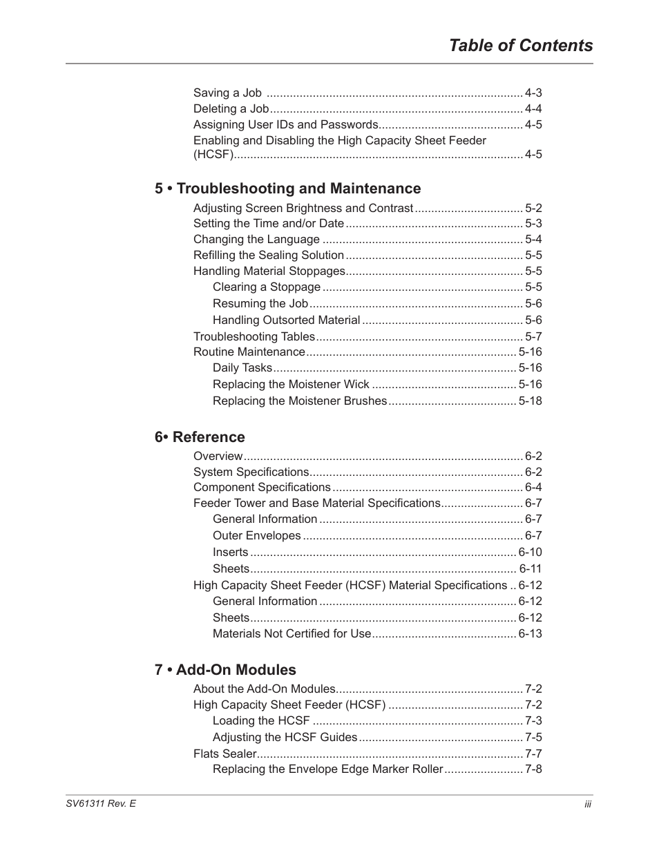 Pitney Bowes DI950 FastPac Inserter User Manual | Page 5 / 196