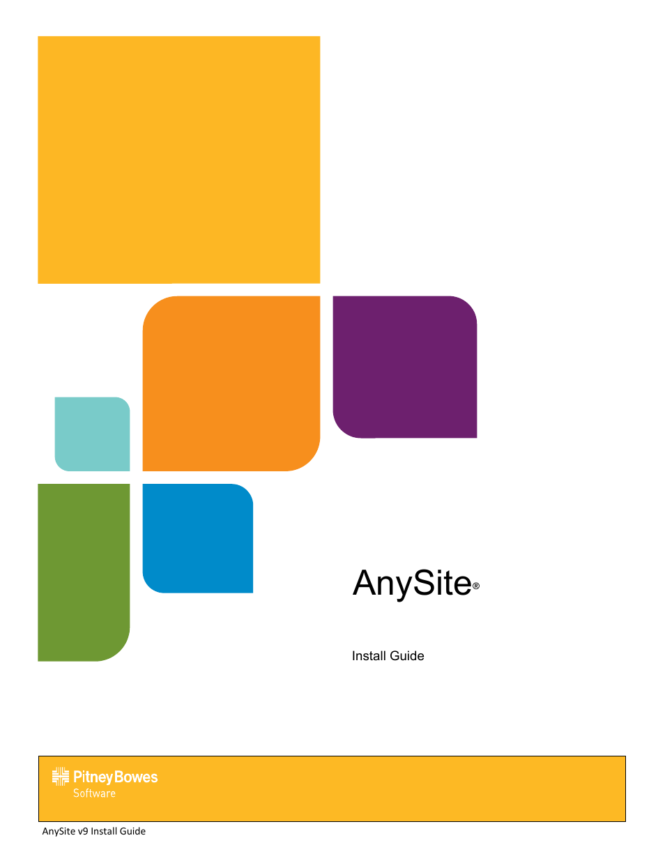 Pitney Bowes AnySite User Manual | 45 pages