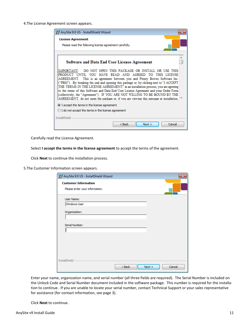 Pitney Bowes AnySite User Manual | Page 11 / 45