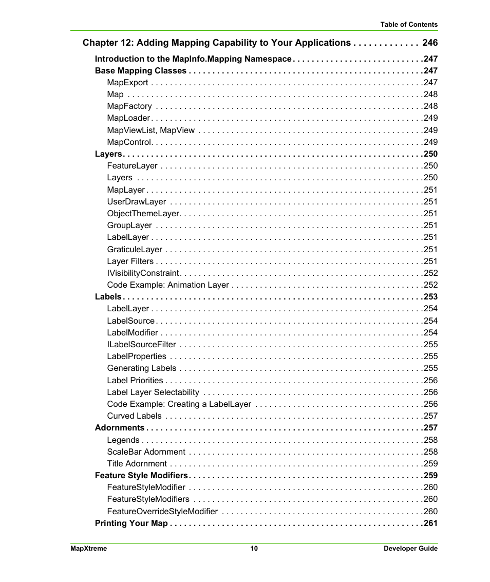 Pitney Bowes MapXtreme User Manual | Page 10 / 640