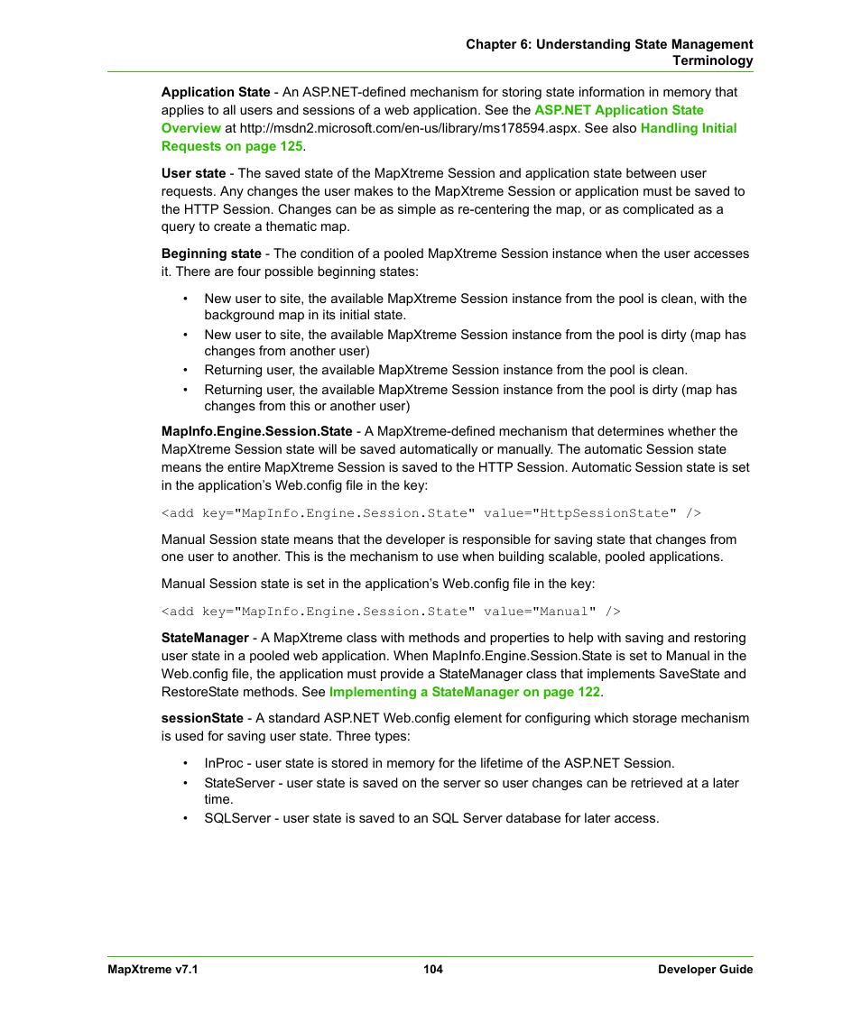Pitney Bowes MapXtreme User Manual | Page 104 / 640