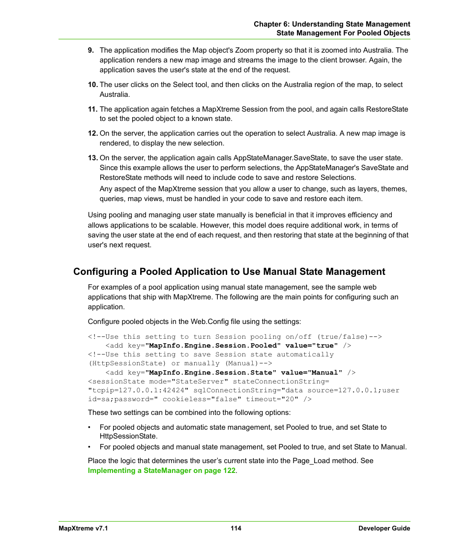 Pitney Bowes MapXtreme User Manual | Page 114 / 640