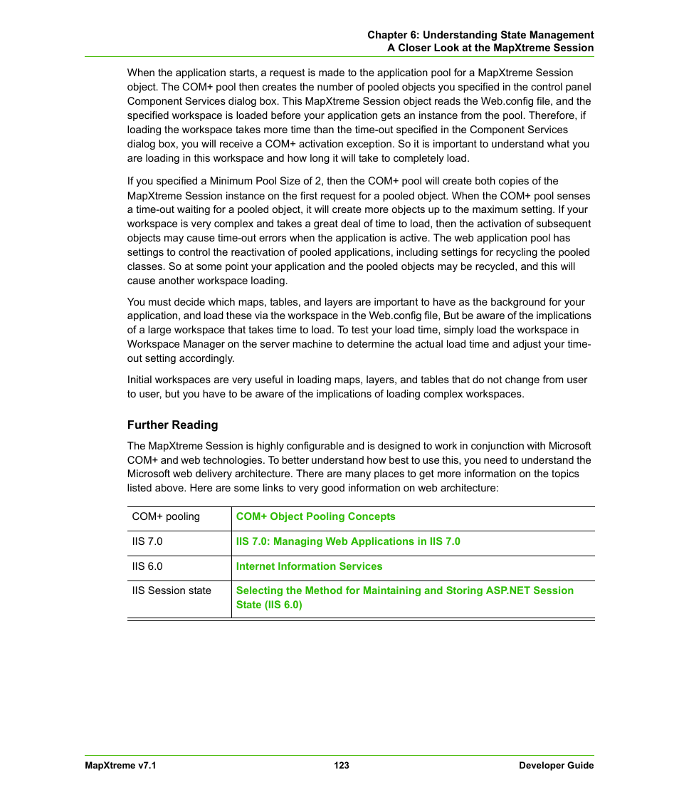 Pitney Bowes MapXtreme User Manual | Page 123 / 640