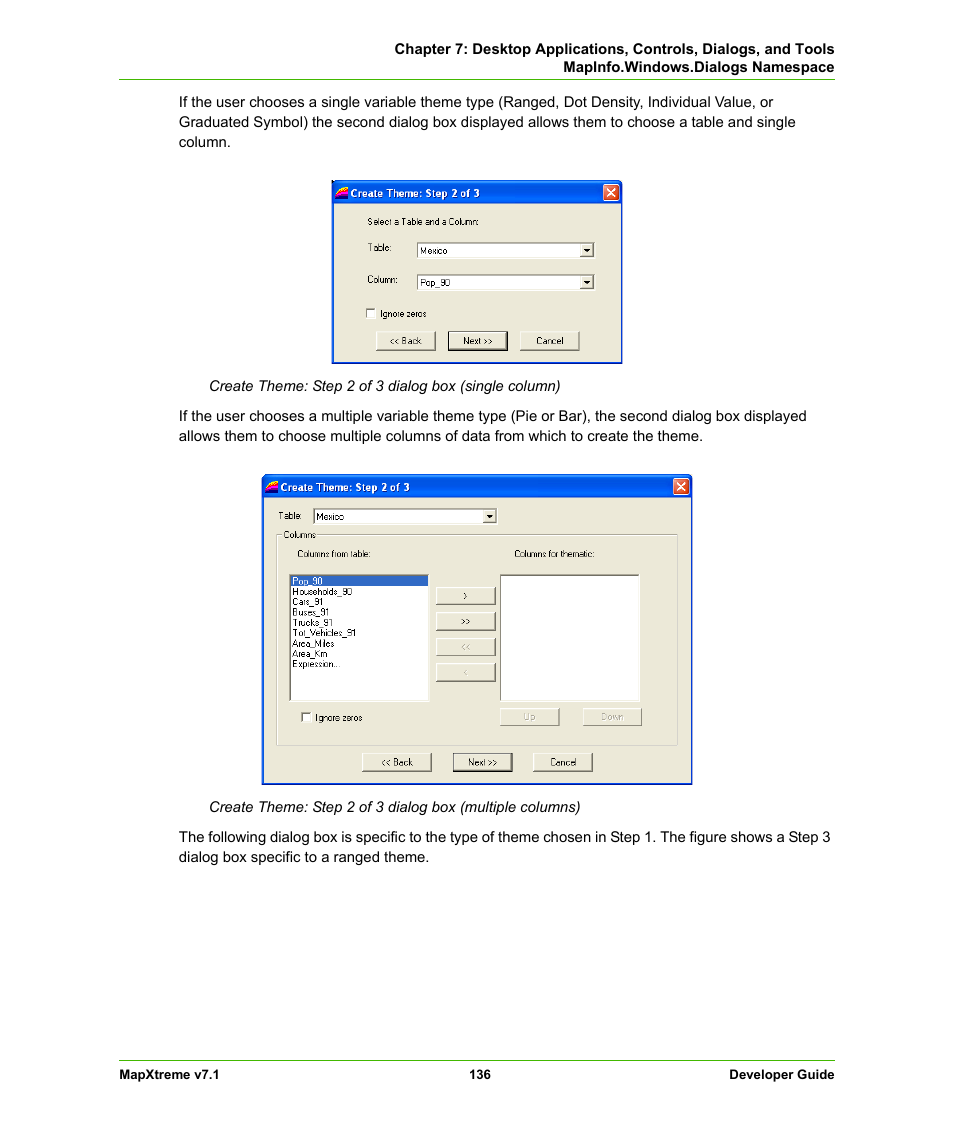 Pitney Bowes MapXtreme User Manual | Page 136 / 640