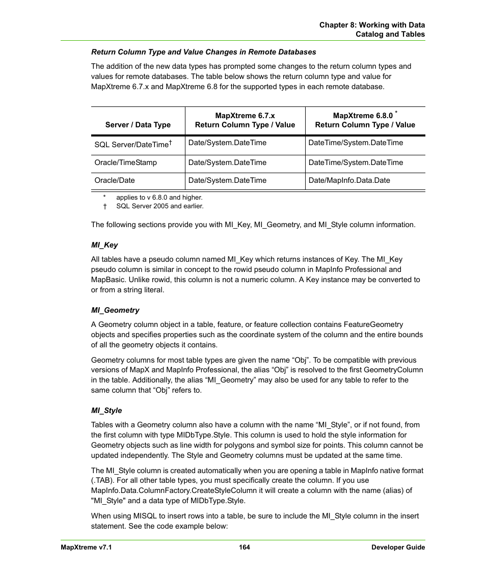 Pitney Bowes MapXtreme User Manual | Page 157 / 640