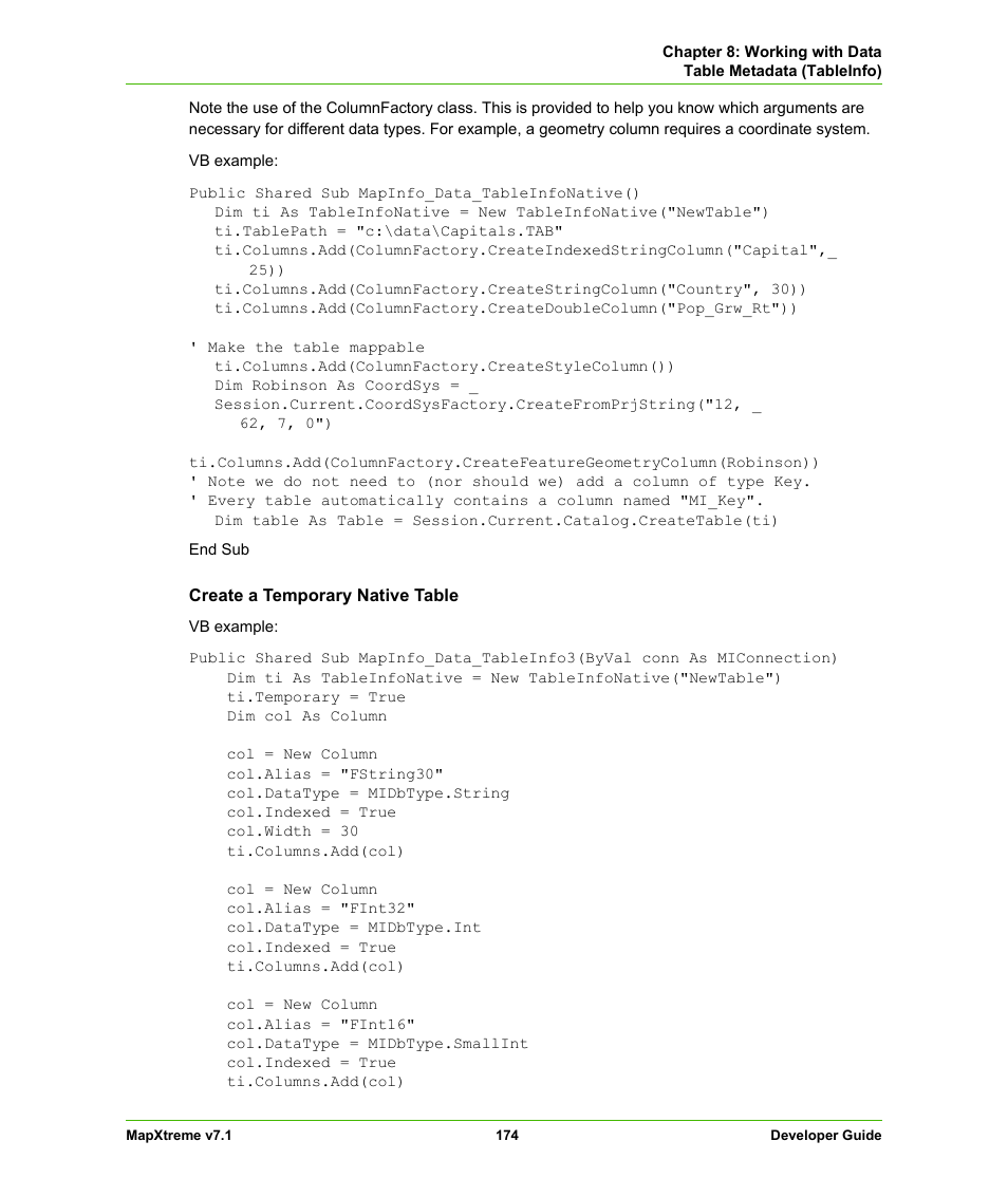 Pitney Bowes MapXtreme User Manual | Page 167 / 640