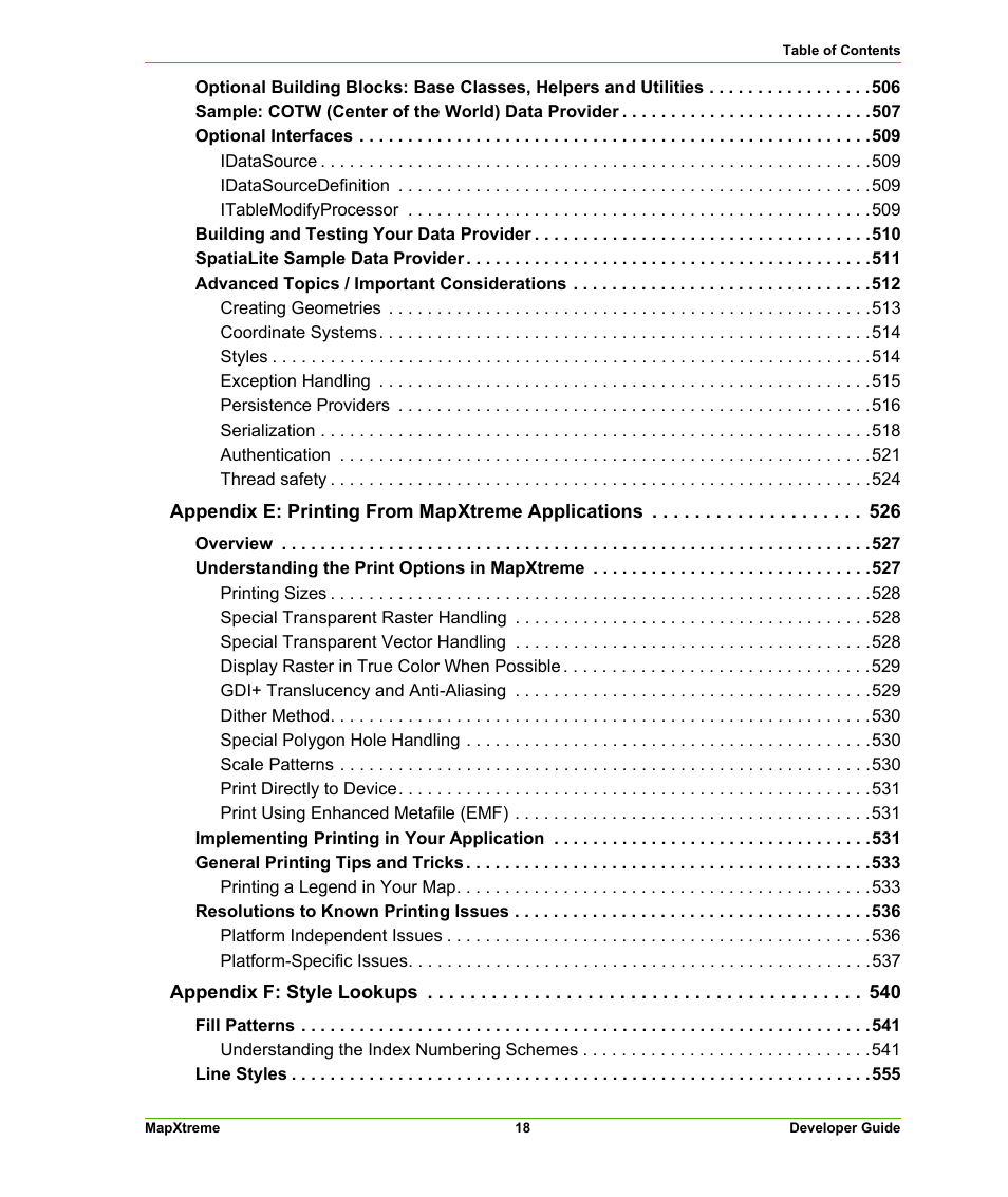 Pitney Bowes MapXtreme User Manual | Page 18 / 640
