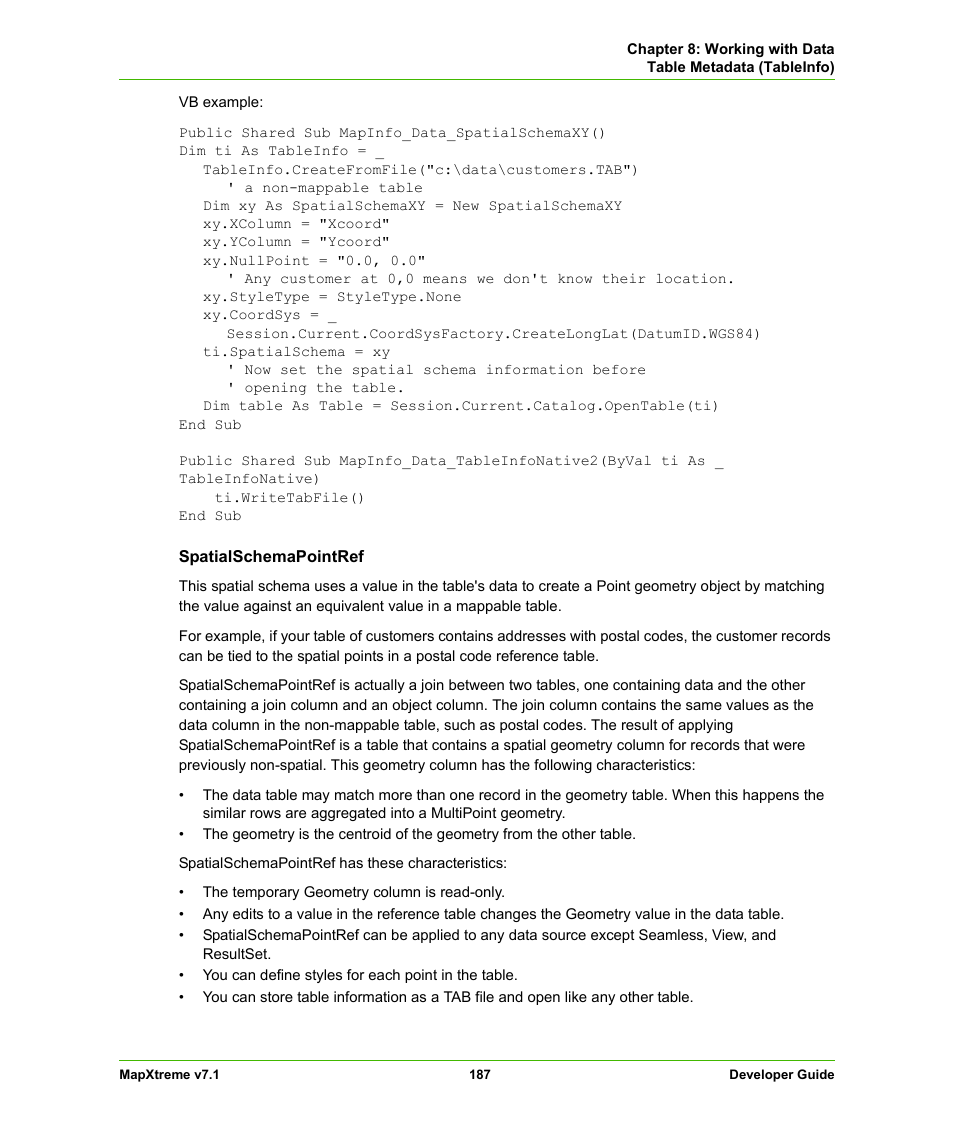 Pitney Bowes MapXtreme User Manual | Page 180 / 640