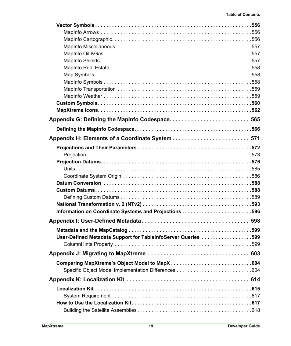 Pitney Bowes MapXtreme User Manual | Page 19 / 640
