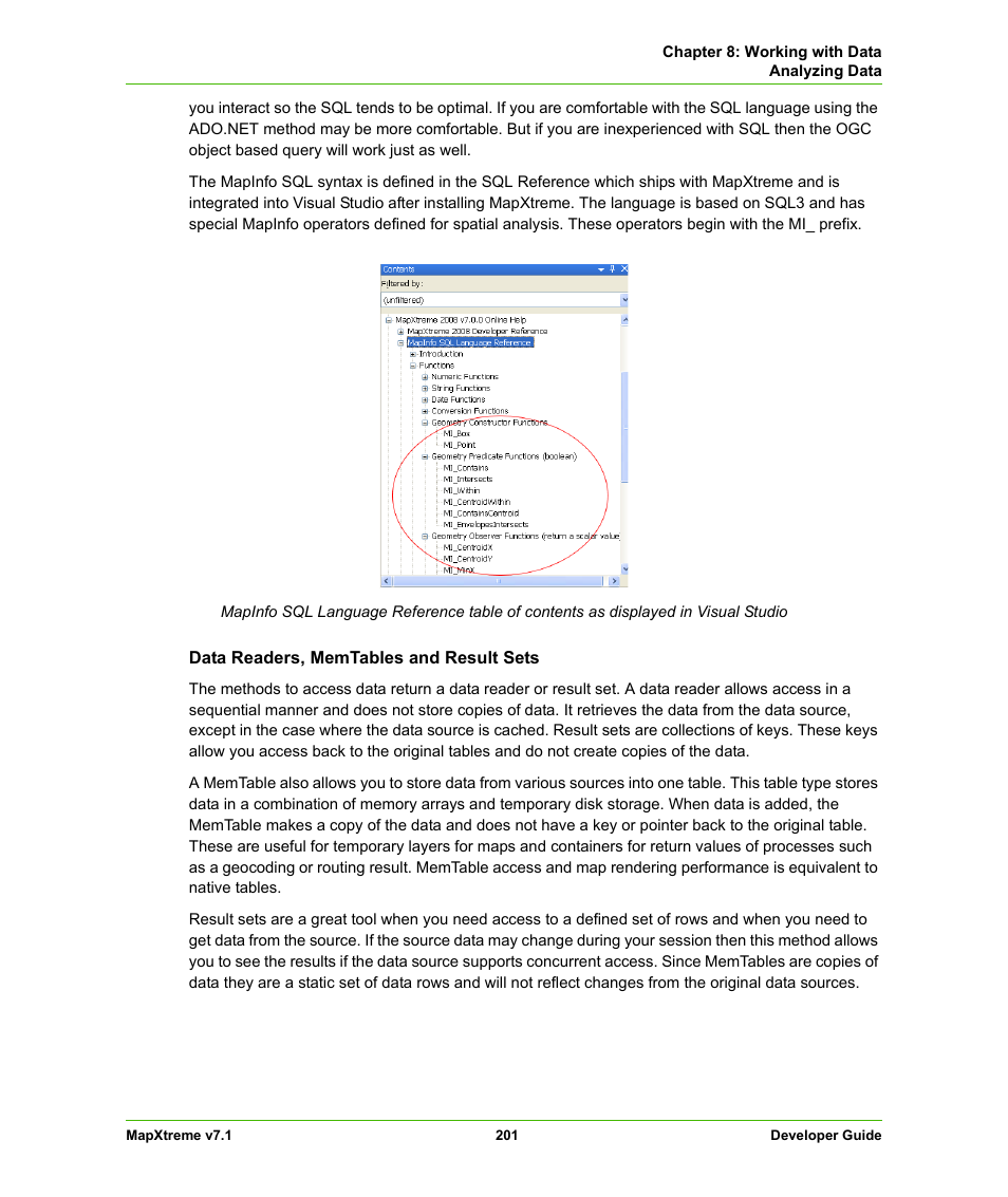 Pitney Bowes MapXtreme User Manual | Page 194 / 640