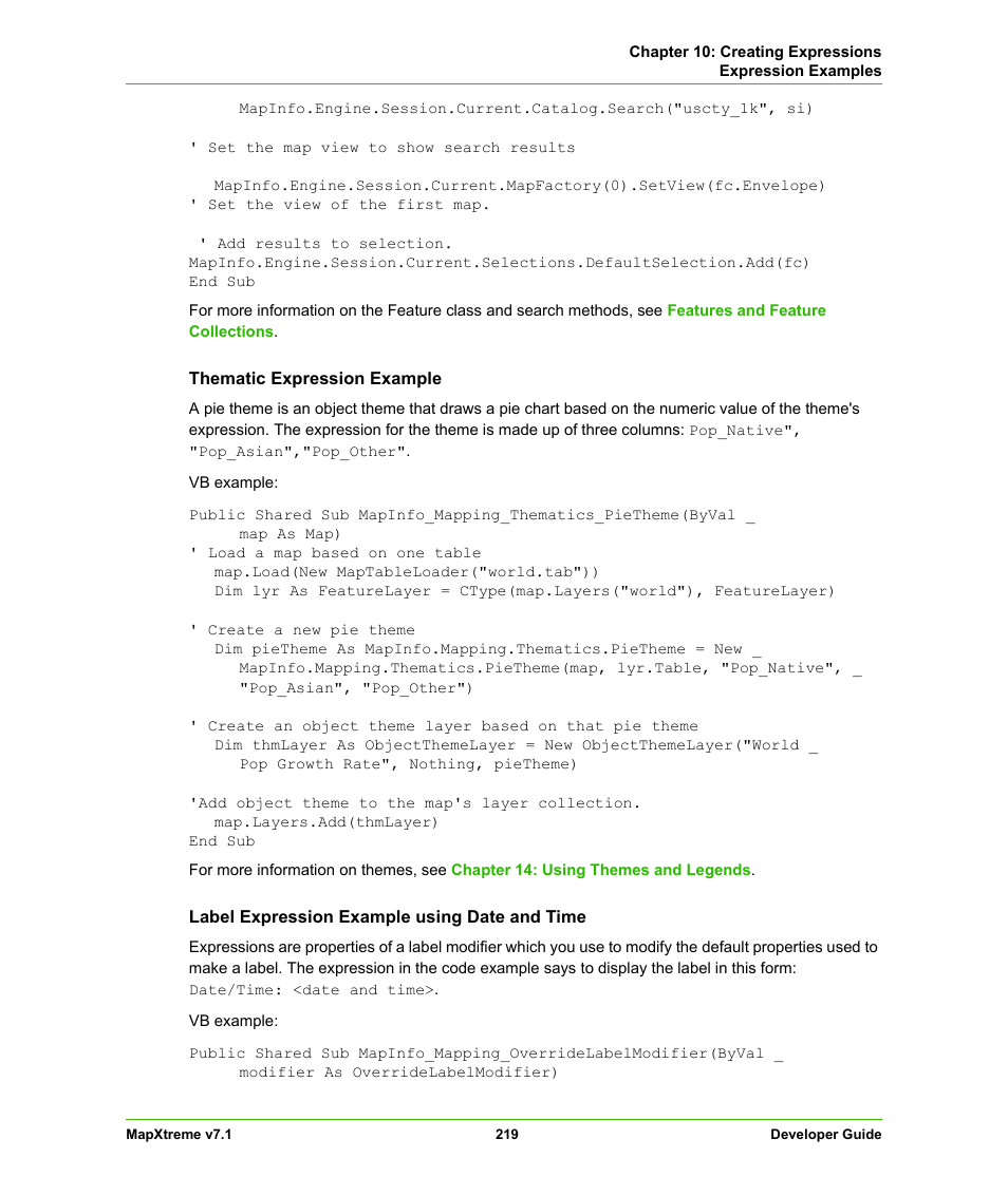 Pitney Bowes MapXtreme User Manual | Page 212 / 640