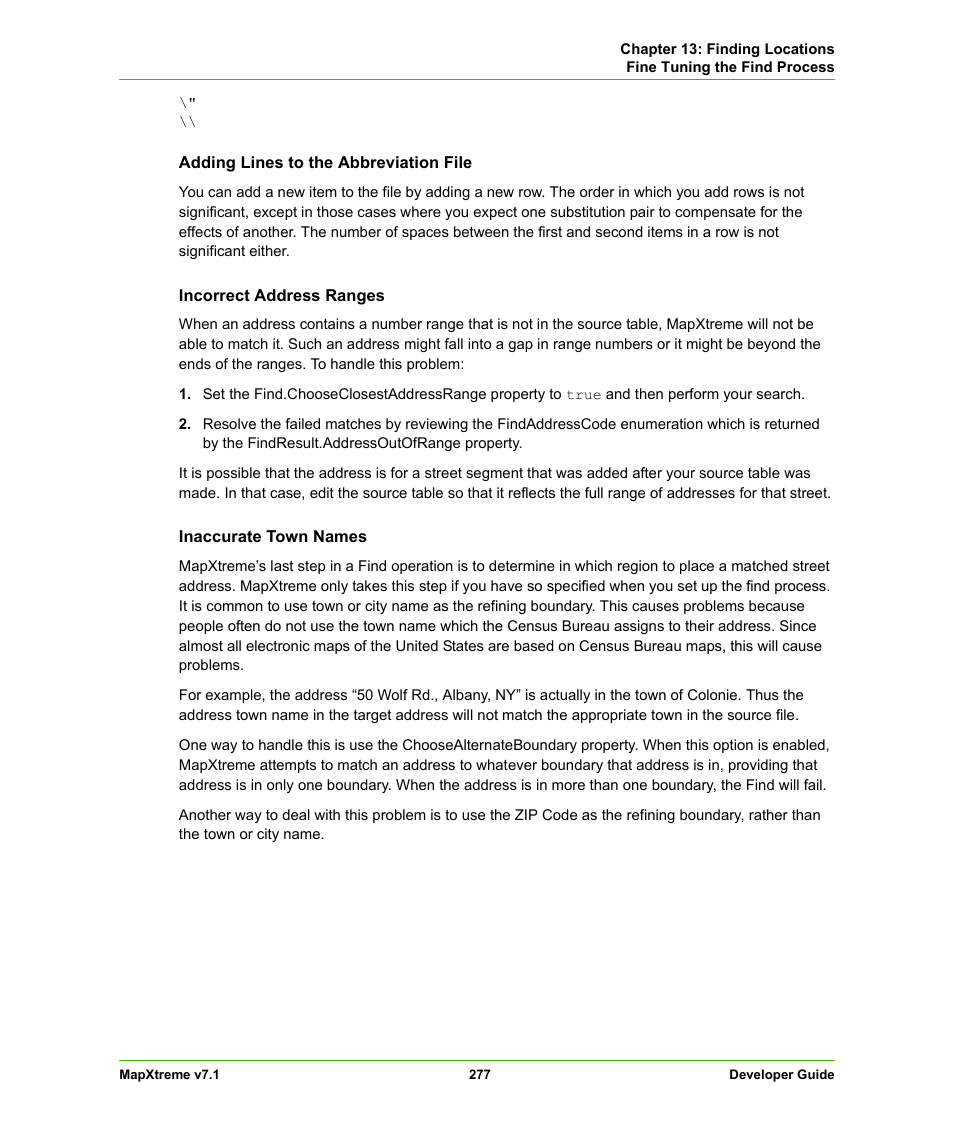 Pitney Bowes MapXtreme User Manual | Page 270 / 640