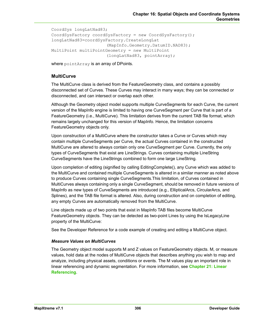 Pitney Bowes MapXtreme User Manual | Page 299 / 640