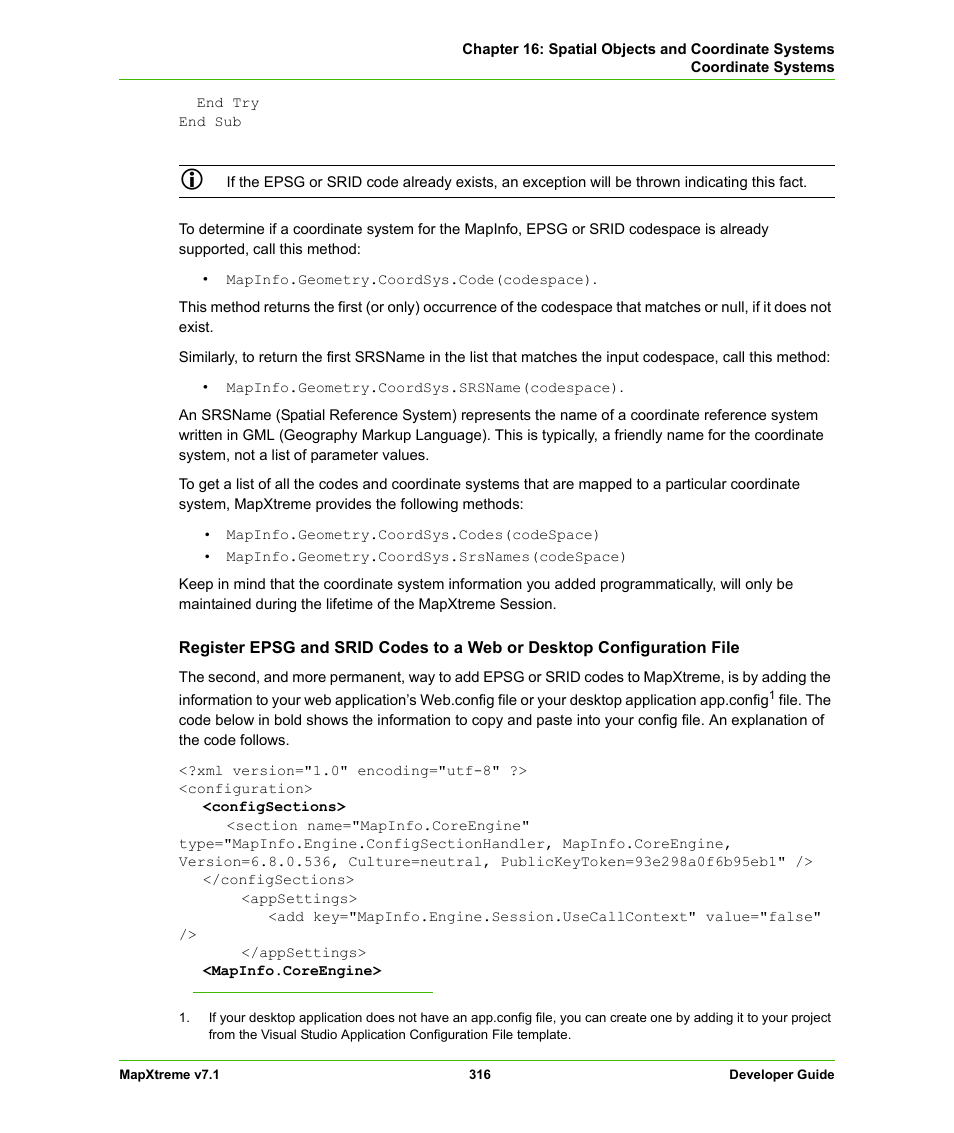 Pitney Bowes MapXtreme User Manual | Page 309 / 640
